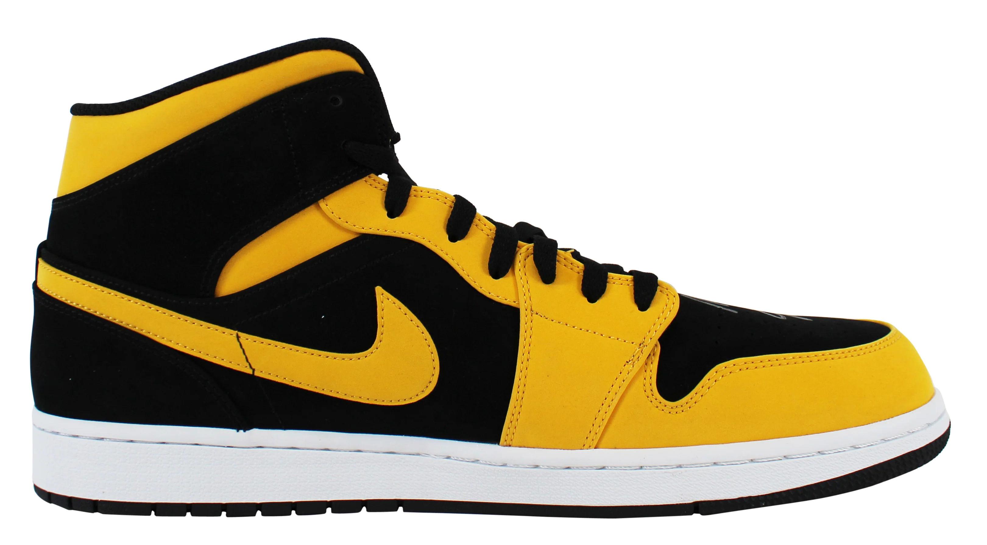 Lakers Magic Johnson Signed 2018 Nike Air Jordan 1 Mid Size 14 Shoes w/ Box BAS - Image 8