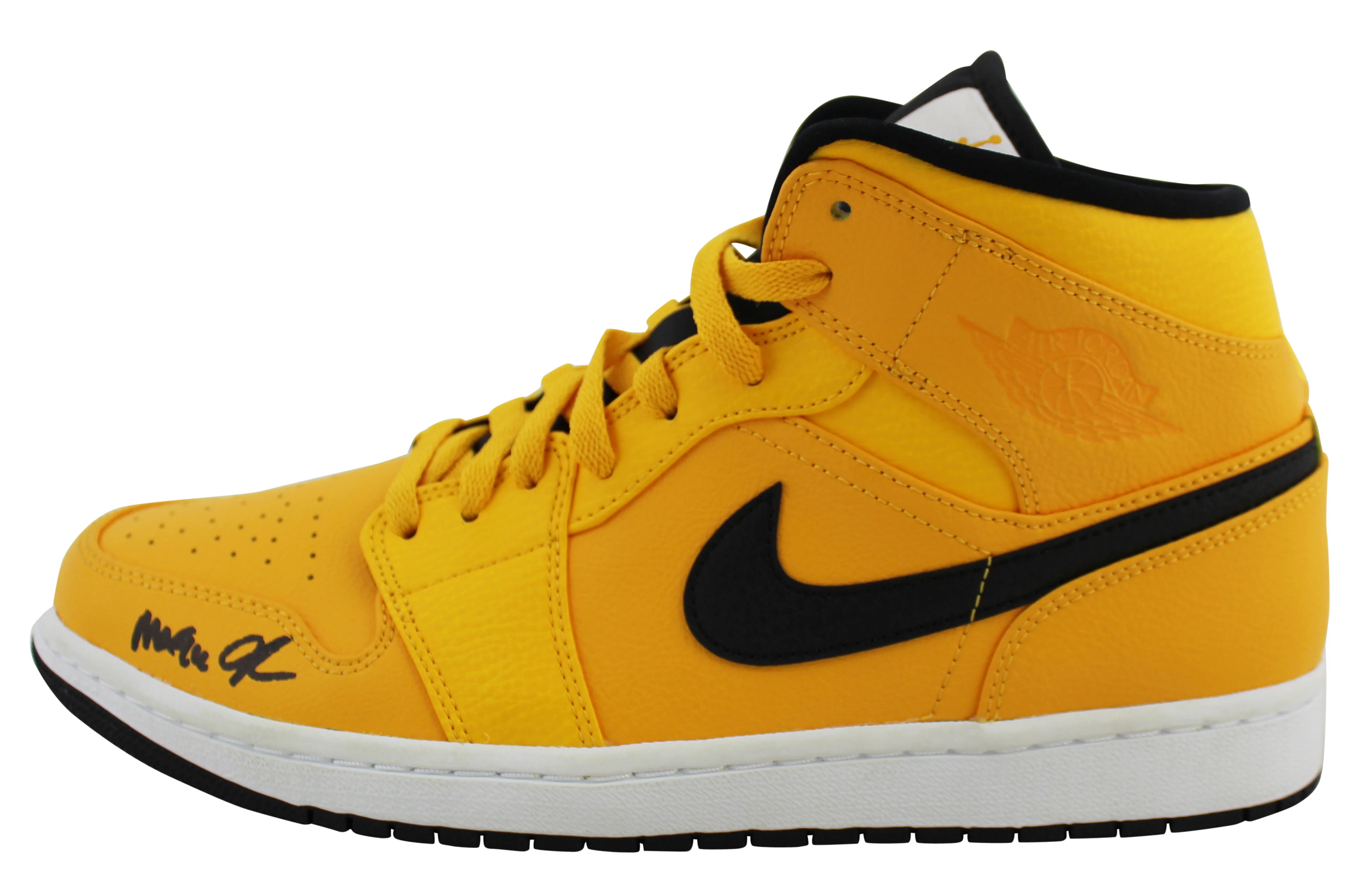 Lakers Magic Johnson Signed 2018 Nike Air Jordan 1 Shoes w/ Box BAS Witnessed - Image 3
