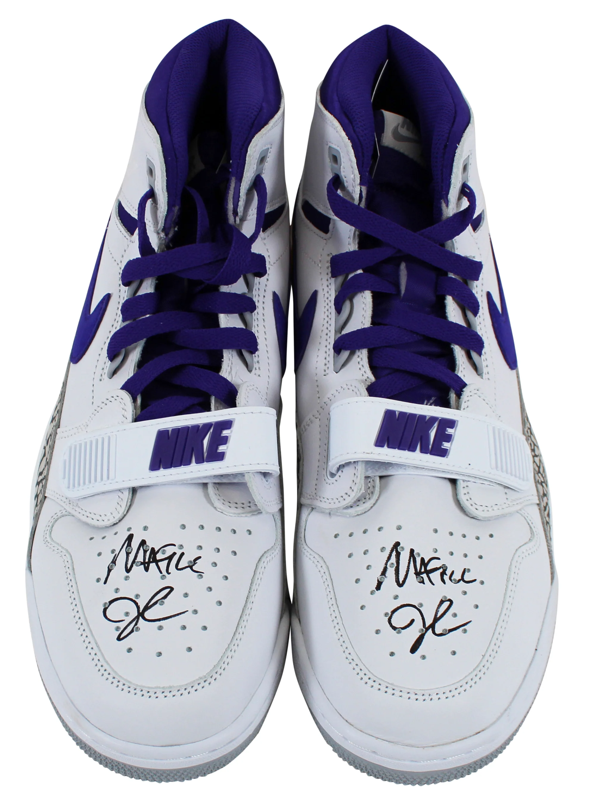 Lakers Magic Johnson Signed 2018 Nike Air Jordan Legacy 312 Shoes BAS Witness 1 - Image 3