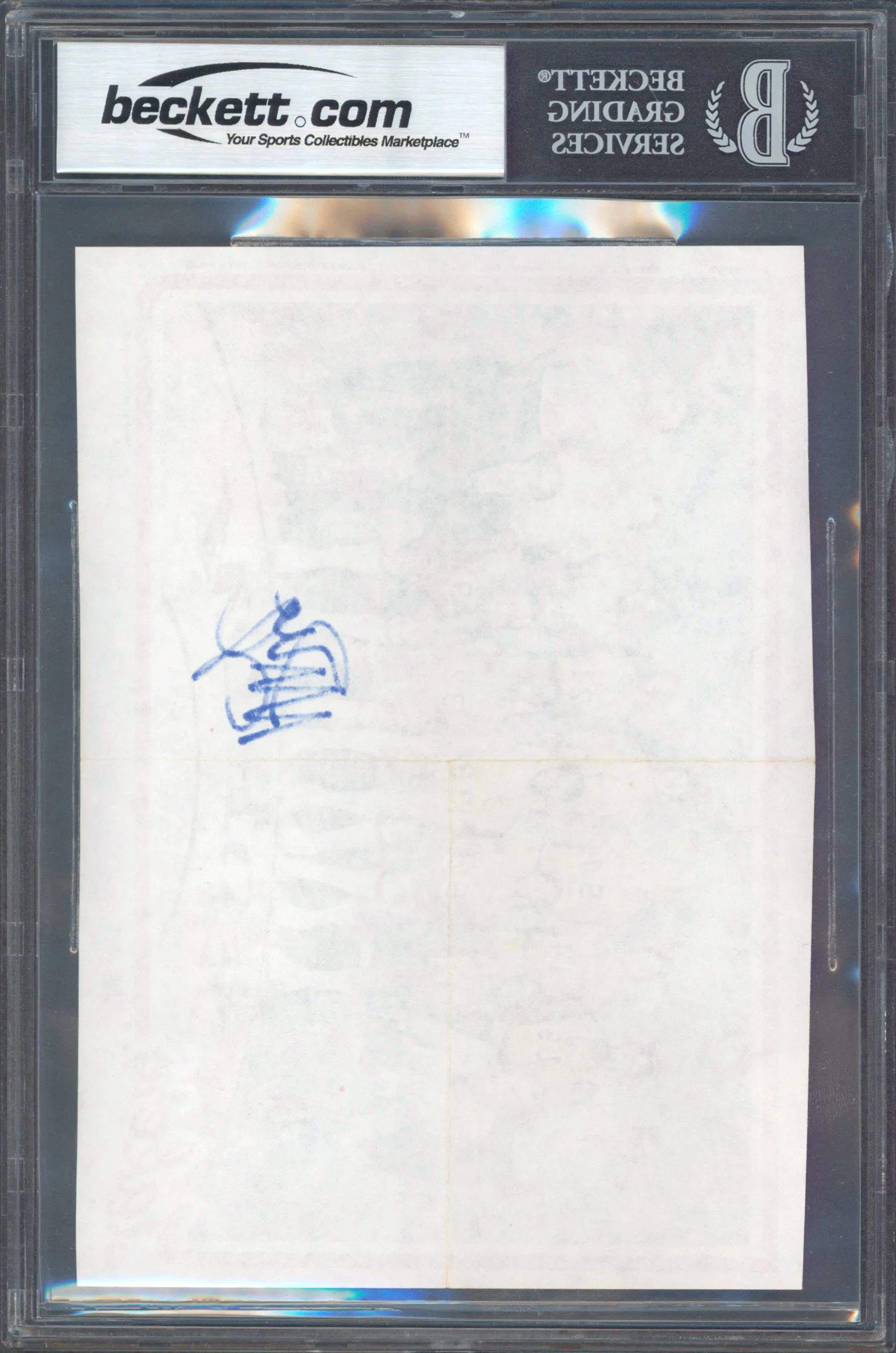 Lakers Magic Johnson Signed 5x7 1980 Topps Team #8 Poster Auto 10! BAS Slabbed - Image 3