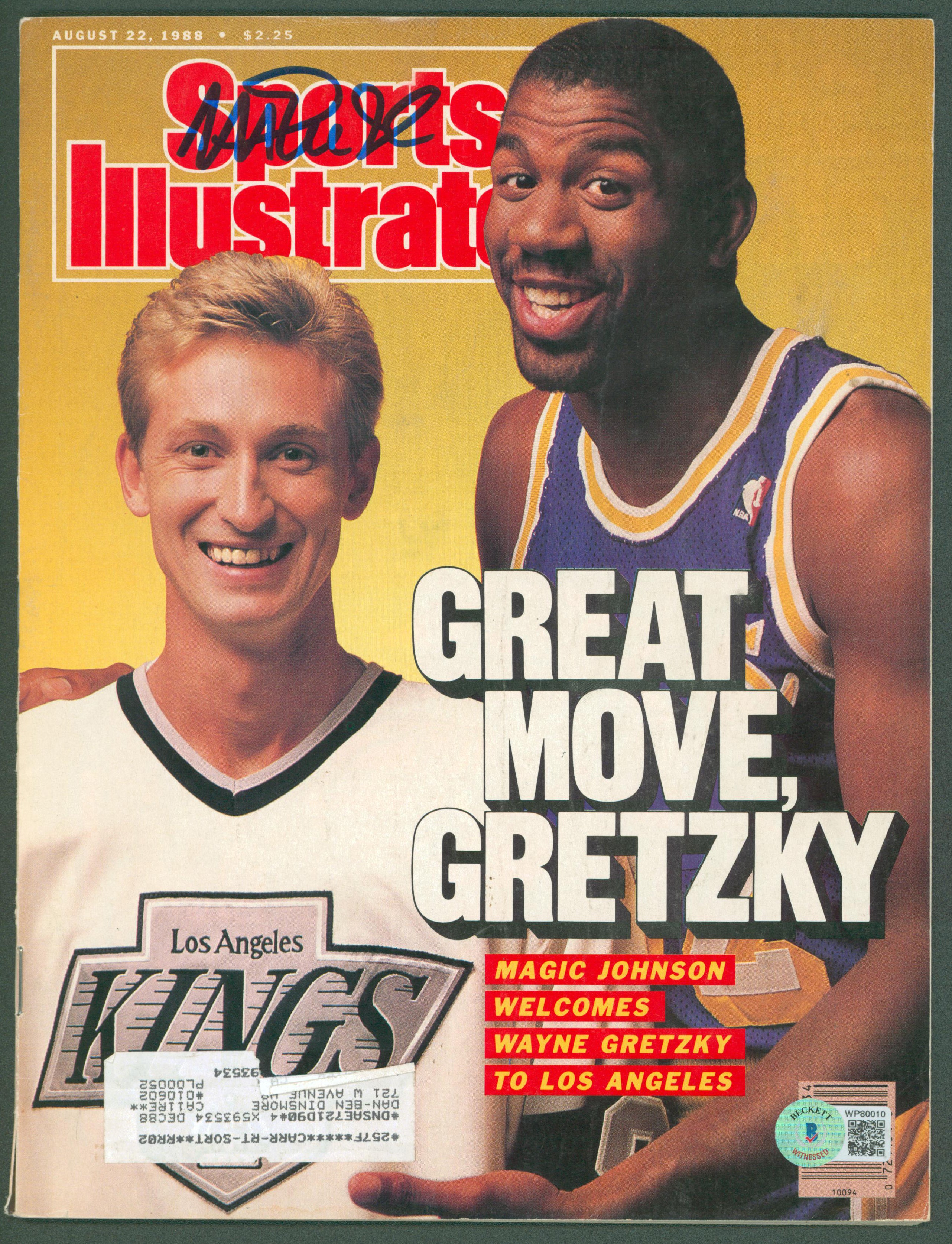 Lakers Magic Johnson Signed August 1988 Sports Illustrated Magazine BAS #WP80010 - Image 2