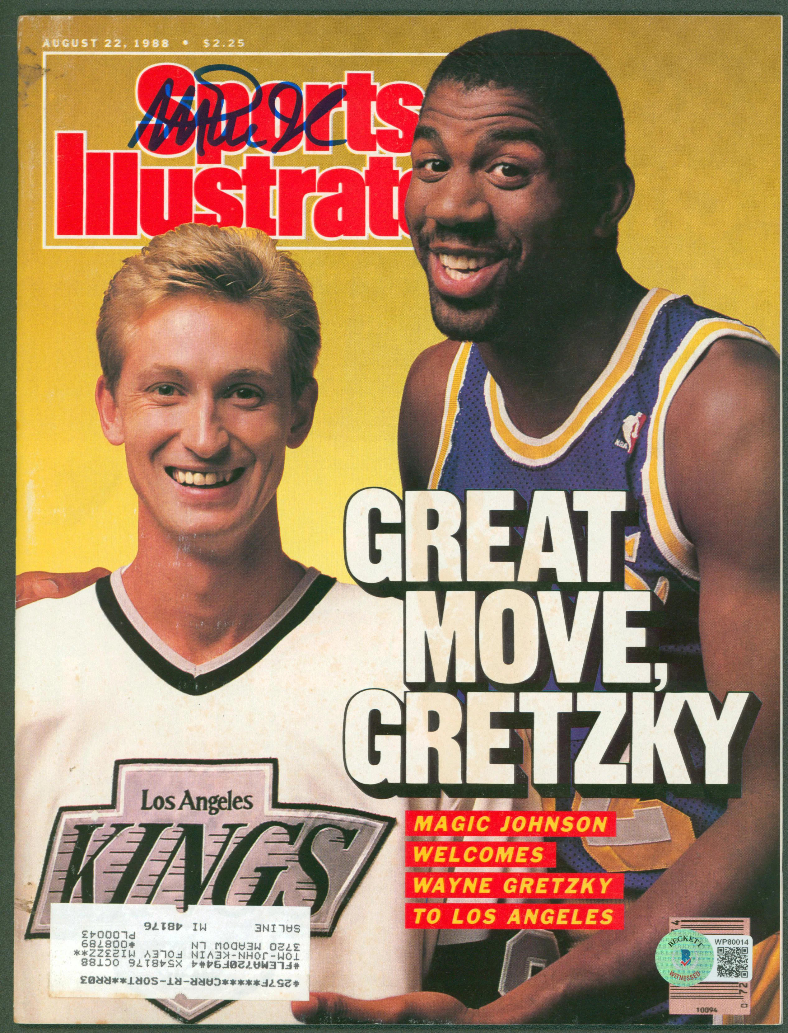 Lakers Magic Johnson Signed August 1988 Sports Illustrated Magazine BAS #WP80014 - Image 2