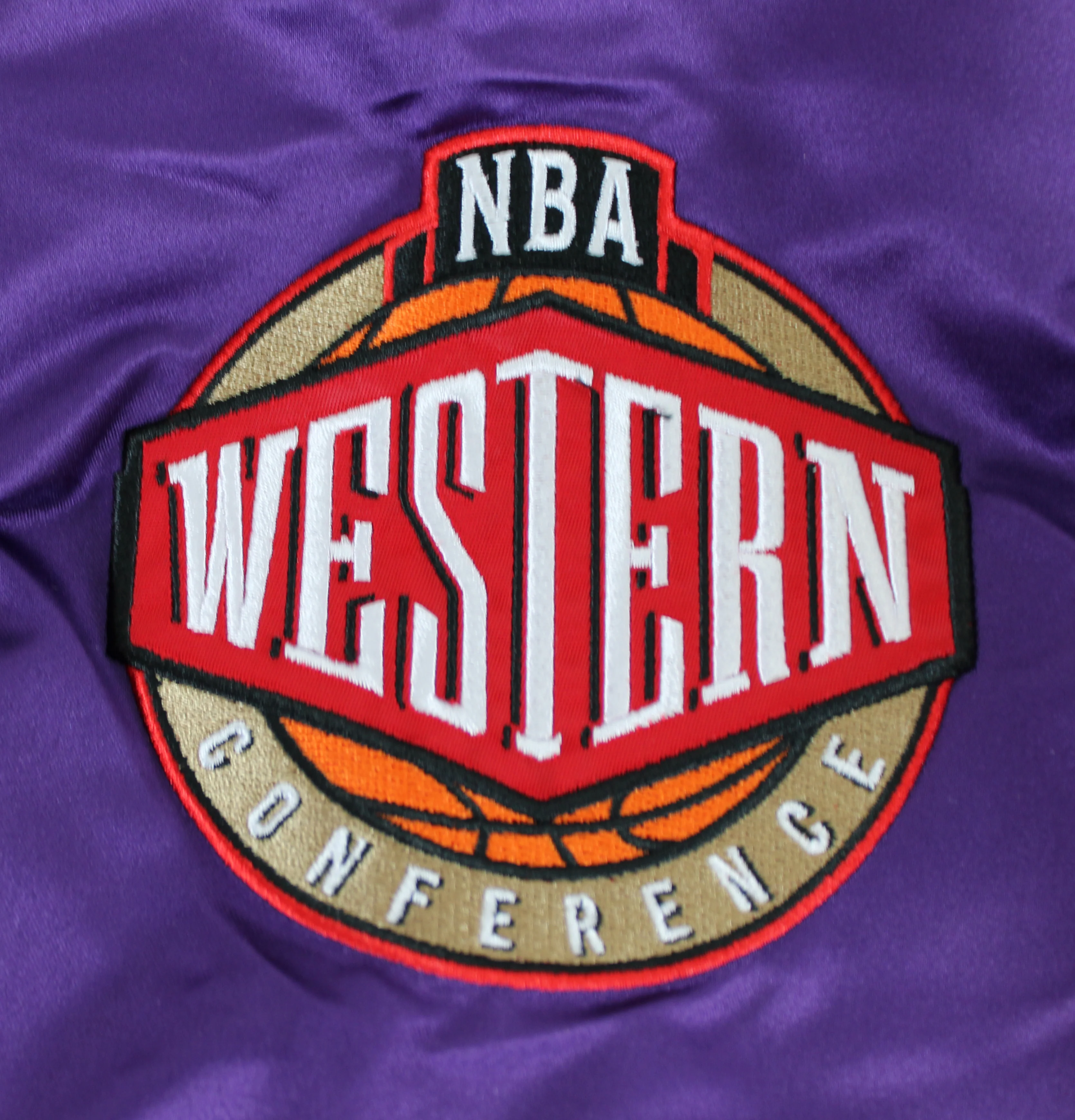 Lakers Magic Johnson Signed Black M&N Warm Up Jacket w/ Patches BAS Witnessed 2 - Image 9