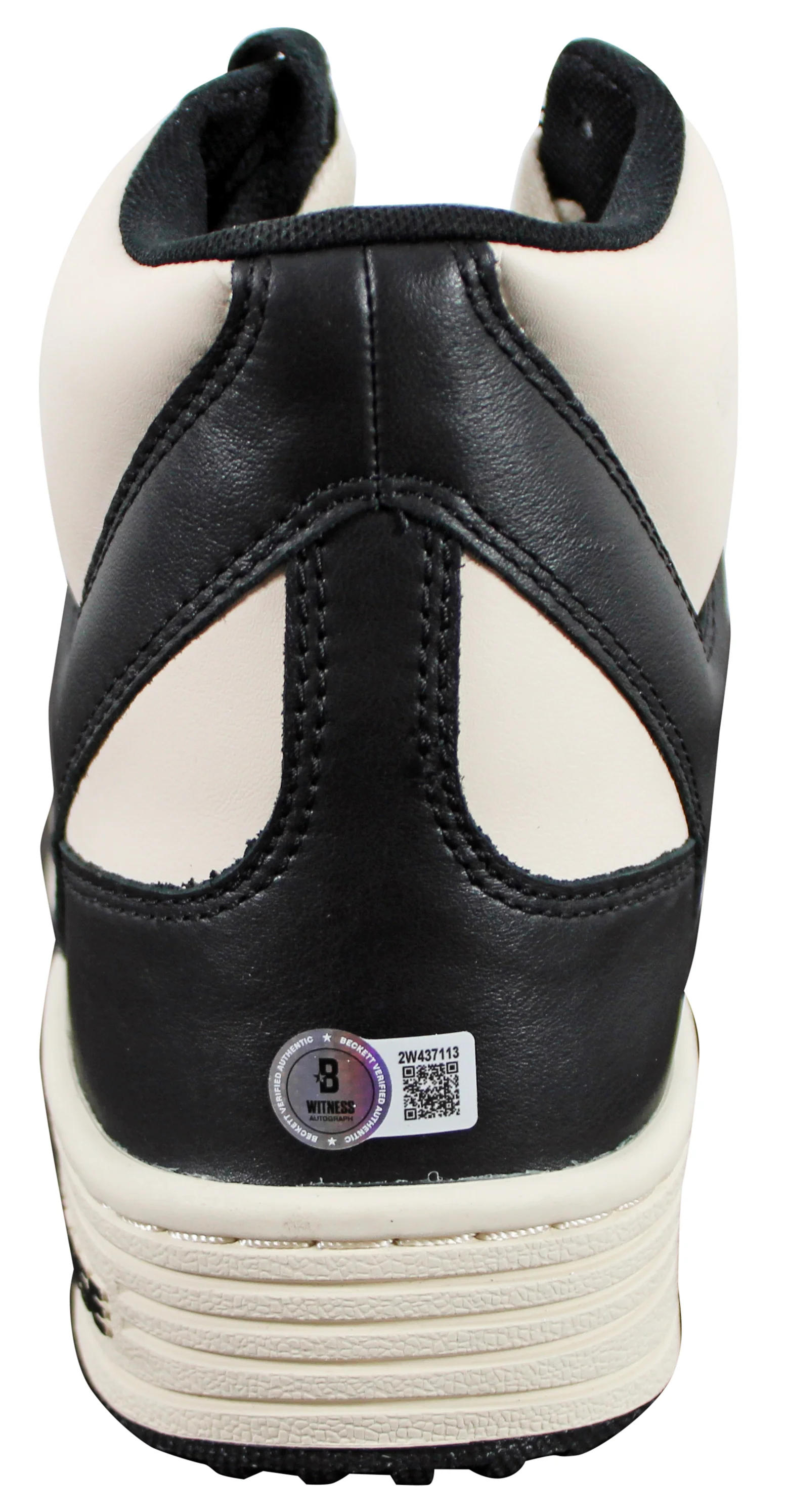 Lakers Magic Johnson Signed Left Black & White Converse Weapon Shoe BAS Wit 1 - Image 7