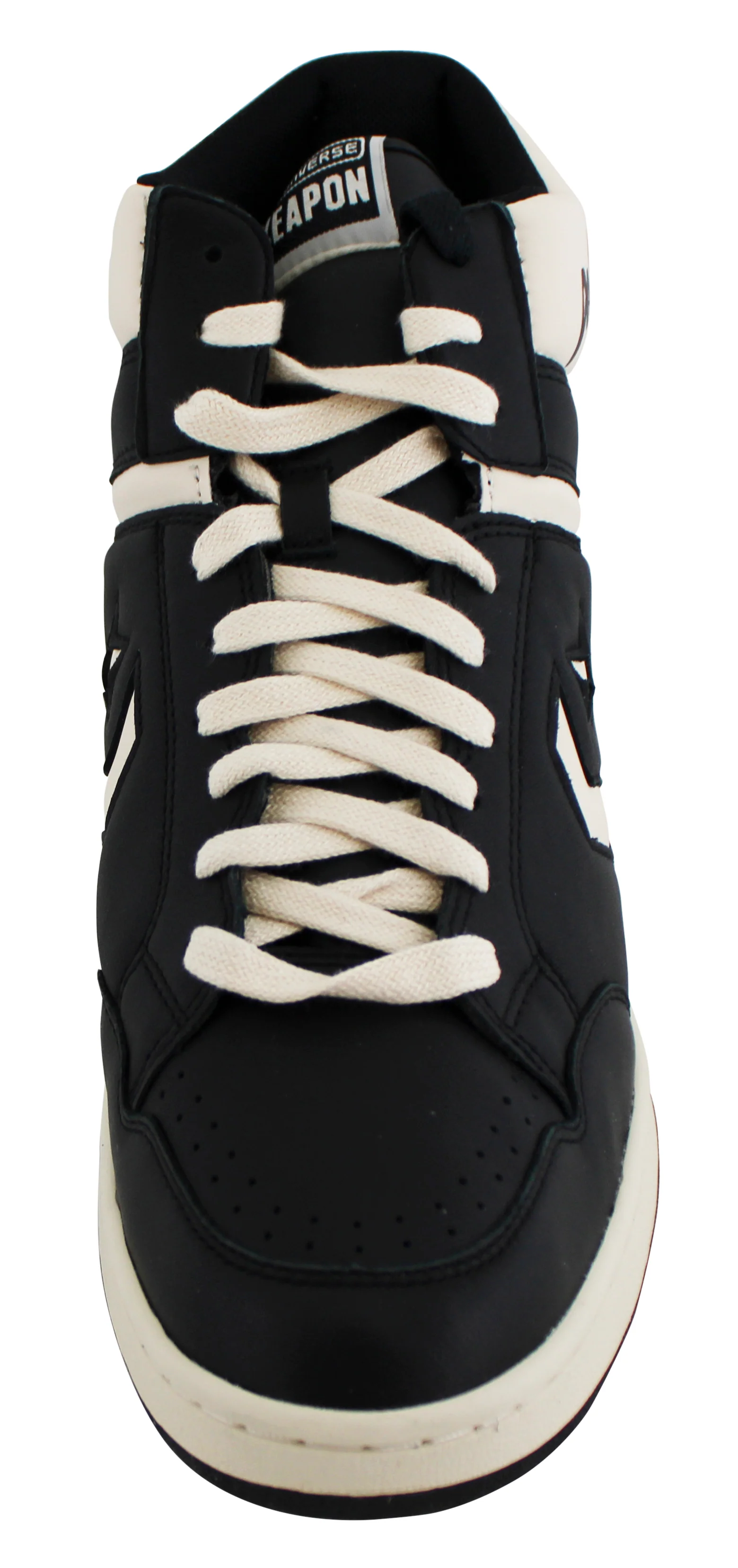 Lakers Magic Johnson Signed Left Black & White Converse Weapon Shoe BAS Wit 3 - Image 5