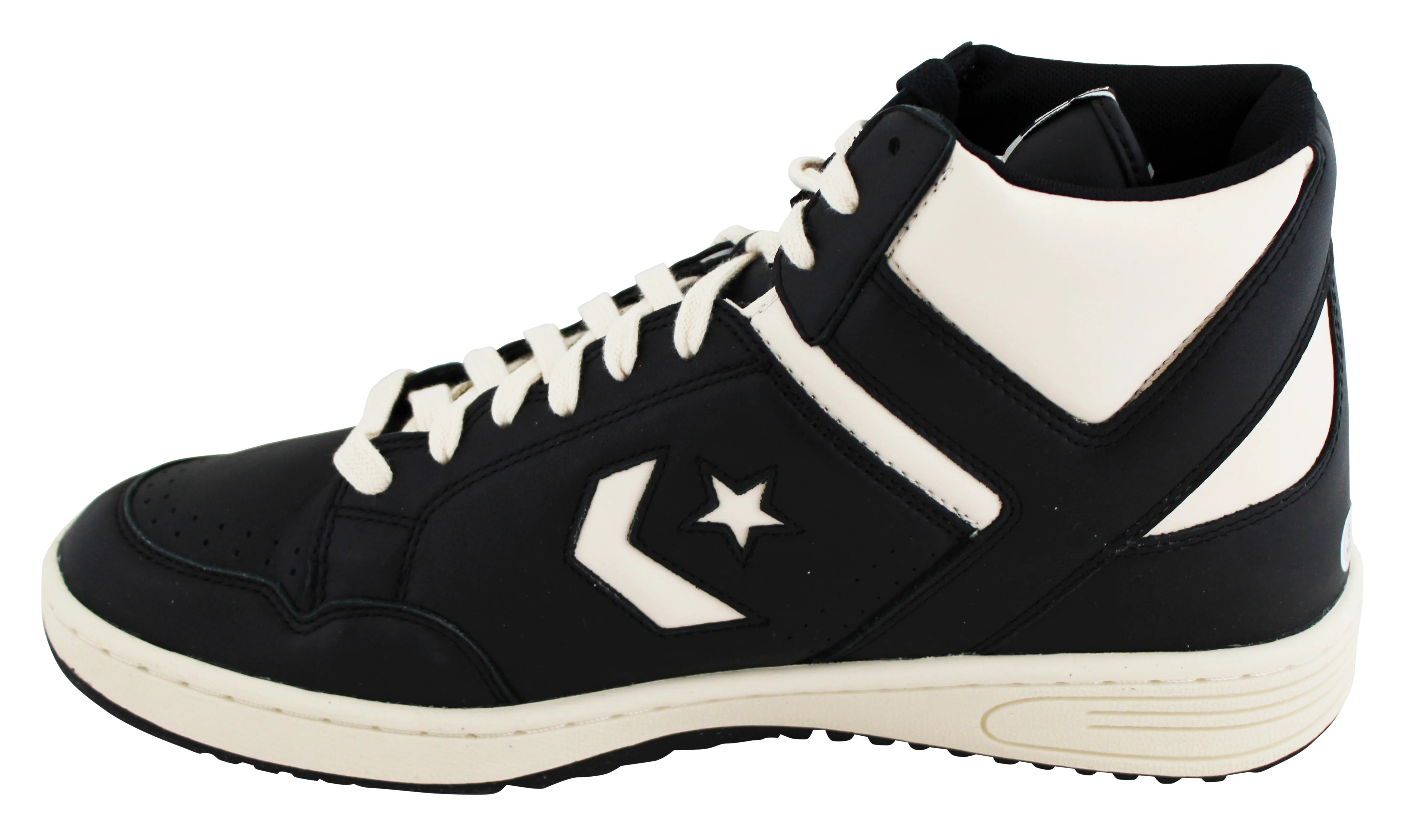 Lakers Magic Johnson Signed Right B&W Converse Weapon Shoe W/ Case BAS Witness 3 - Image 7