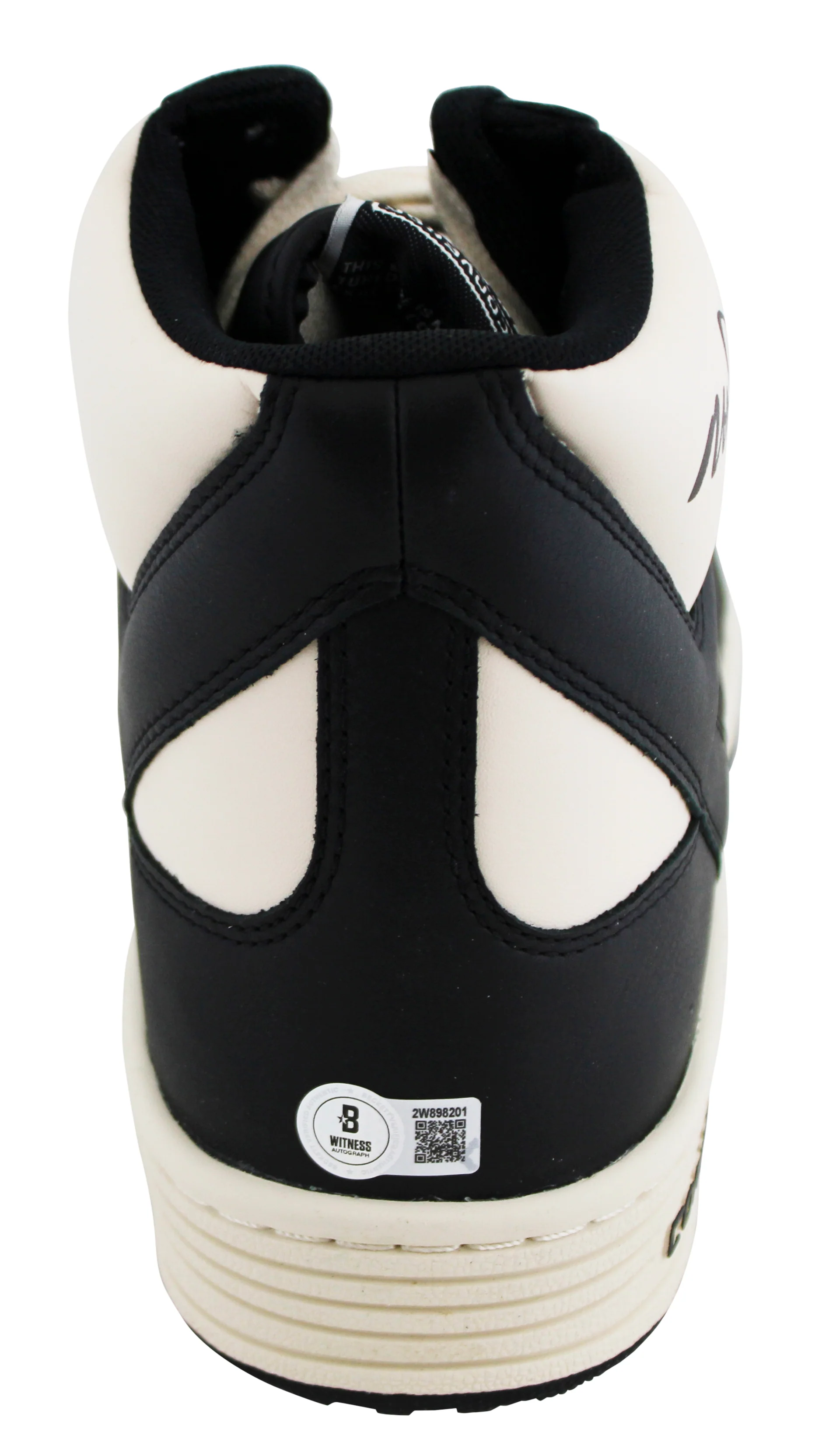 Lakers Magic Johnson Signed Right Black & White Converse Weapon Shoe BAS Wit 3 - Image 7