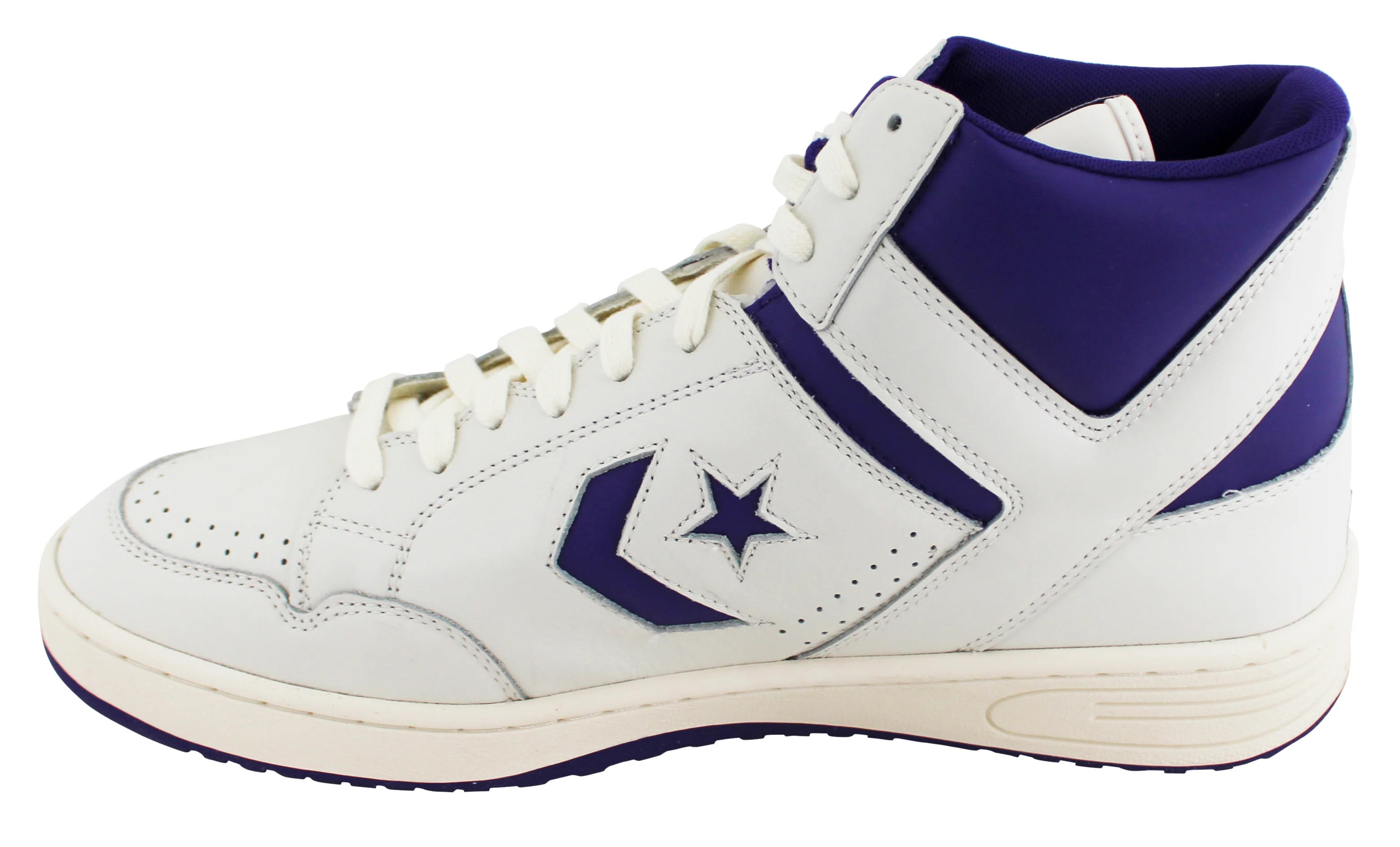 Lakers Magic Johnson Signed Right P&W Converse Weapon Shoe W/ Case BAS Witness 3 - Image 7