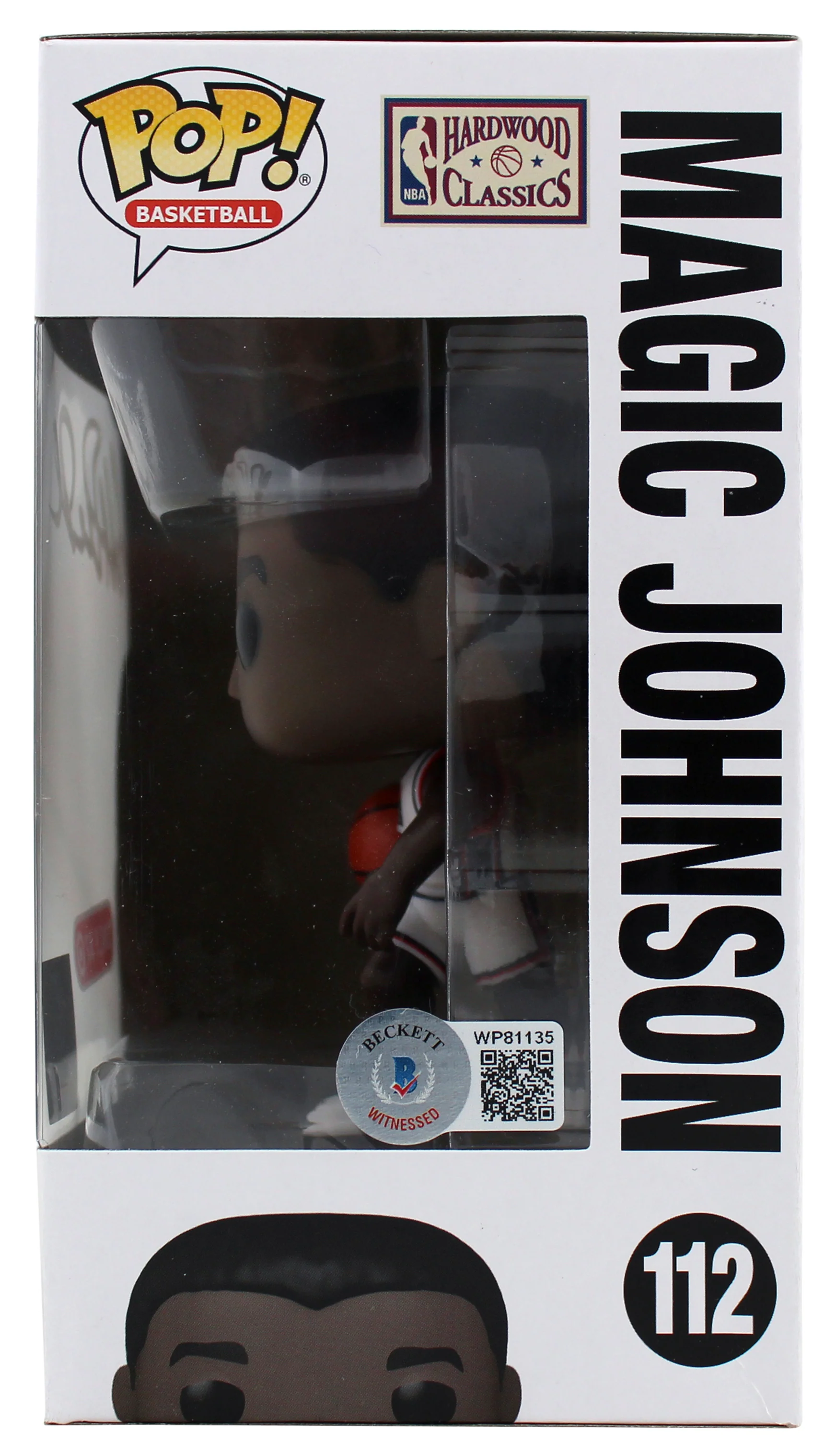 Lakers Magic Johnson Signed USA Basketball #112 Funko Pop Vinyl Figure BAS Wit - Image 5