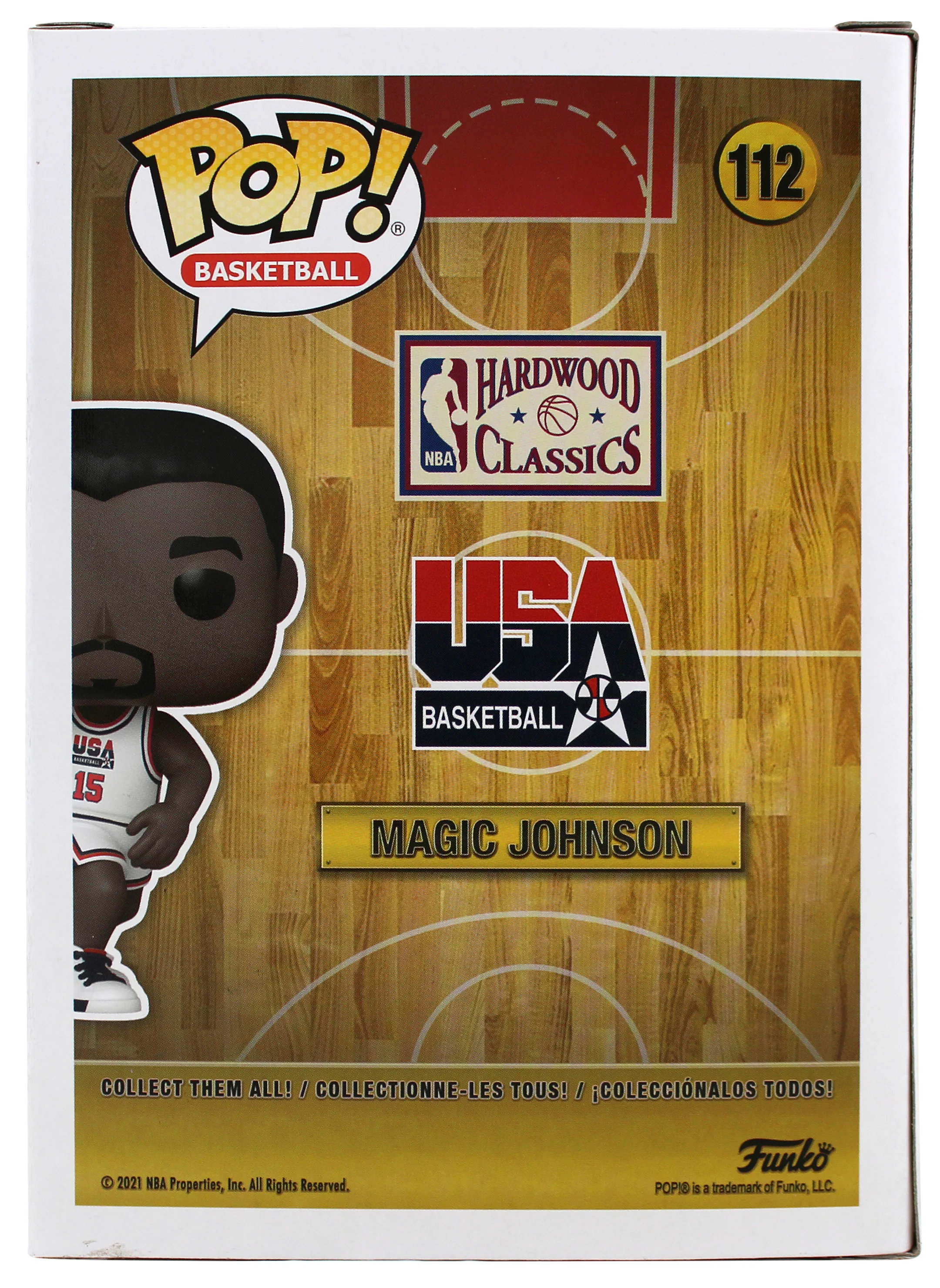 Lakers Magic Johnson Signed USA Basketball #112 Funko Pop Vinyl Figure BAS Wit - Image 7