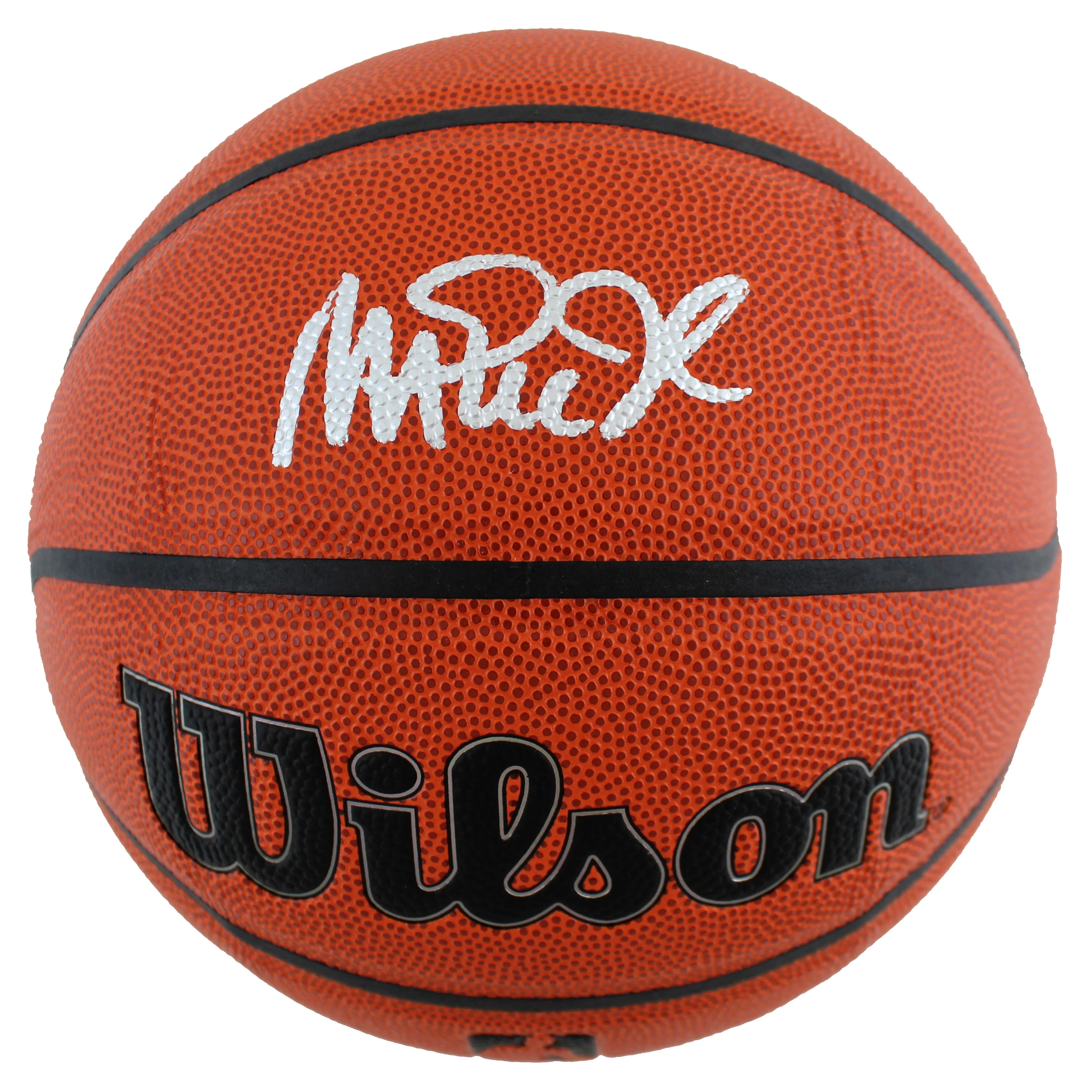 Lakers Magic Johnson Signed Wilson Basketball w/ Silver Sig w/ case BAS Wit - Image 3