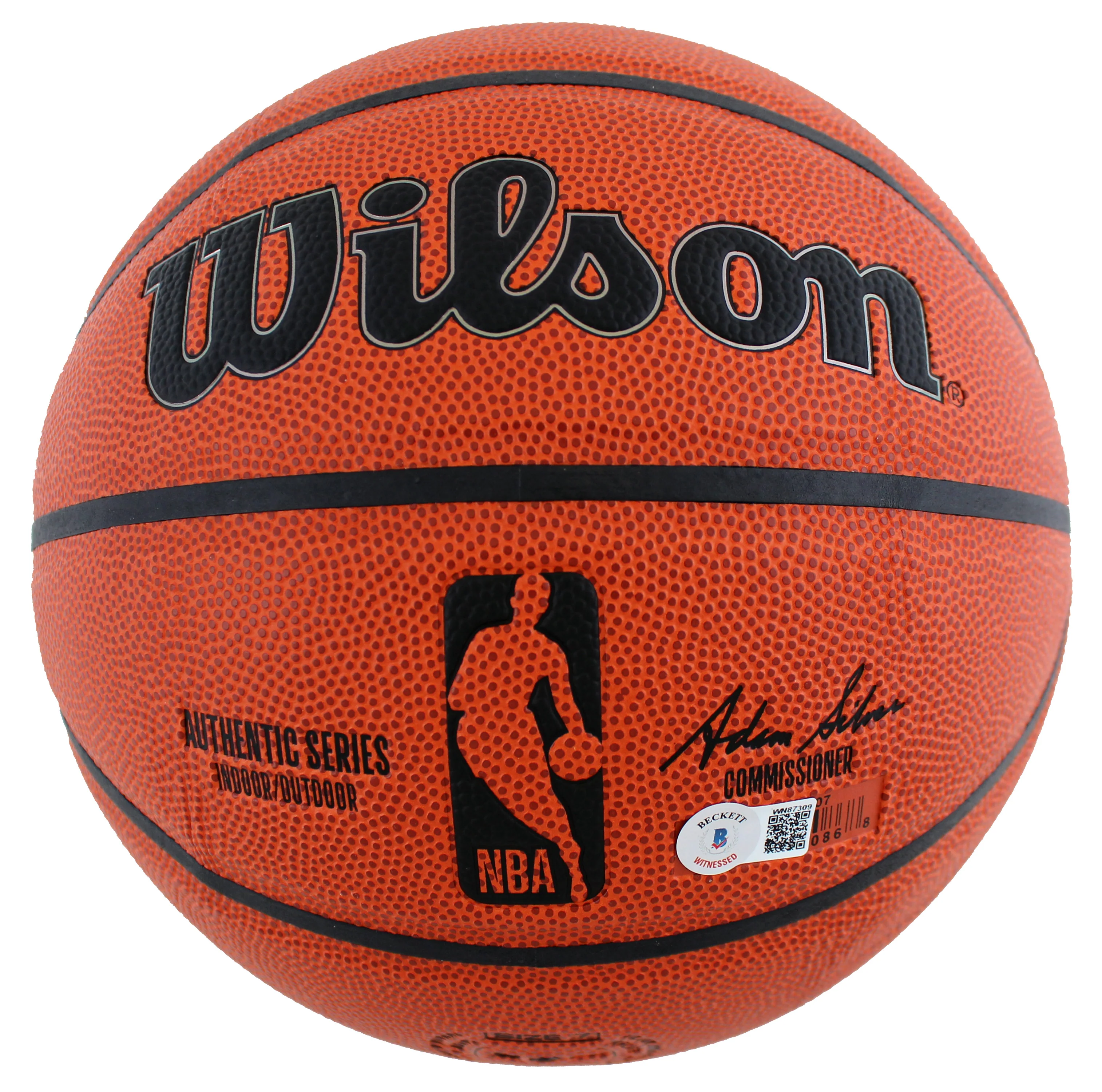 Lakers Magic Johnson Signed Wilson Basketball w/ Silver Sig w/ case BAS Wit - Image 5
