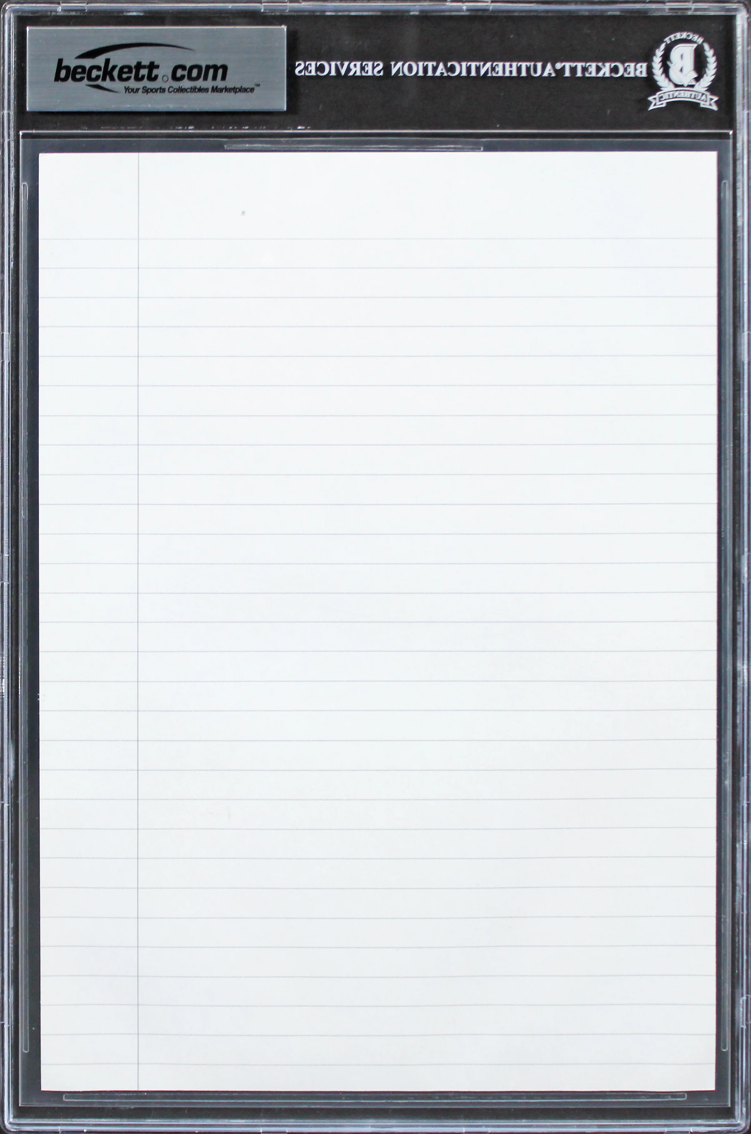 Lakers Shaquille O'Neal 8x10 Training Notes Handwriting Sample BAS Slabbed 1 - Image 3