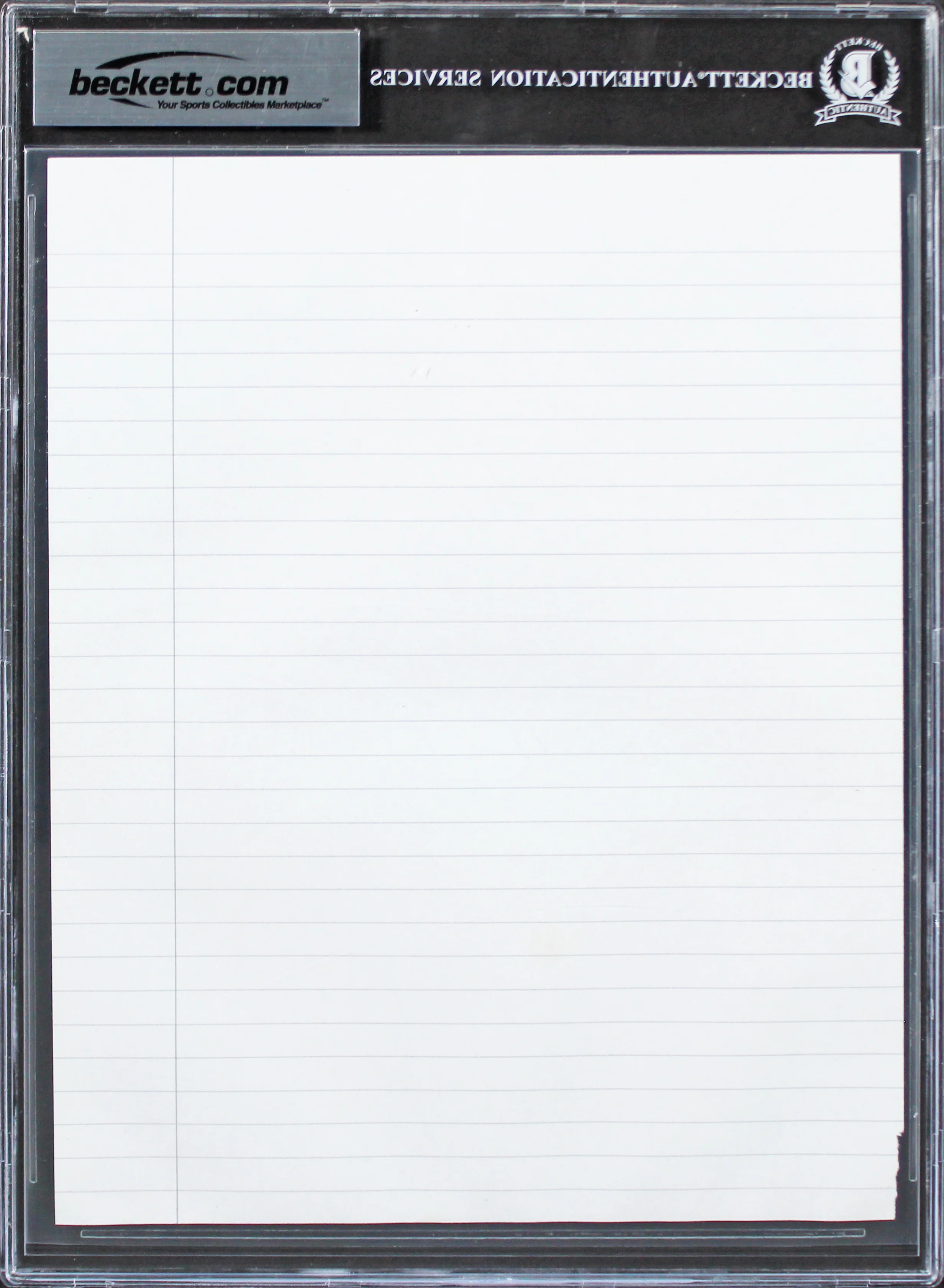 Lakers Shaquille O'Neal 8x10 Training Notes Handwriting Sample BAS Slabbed 3 - Image 3