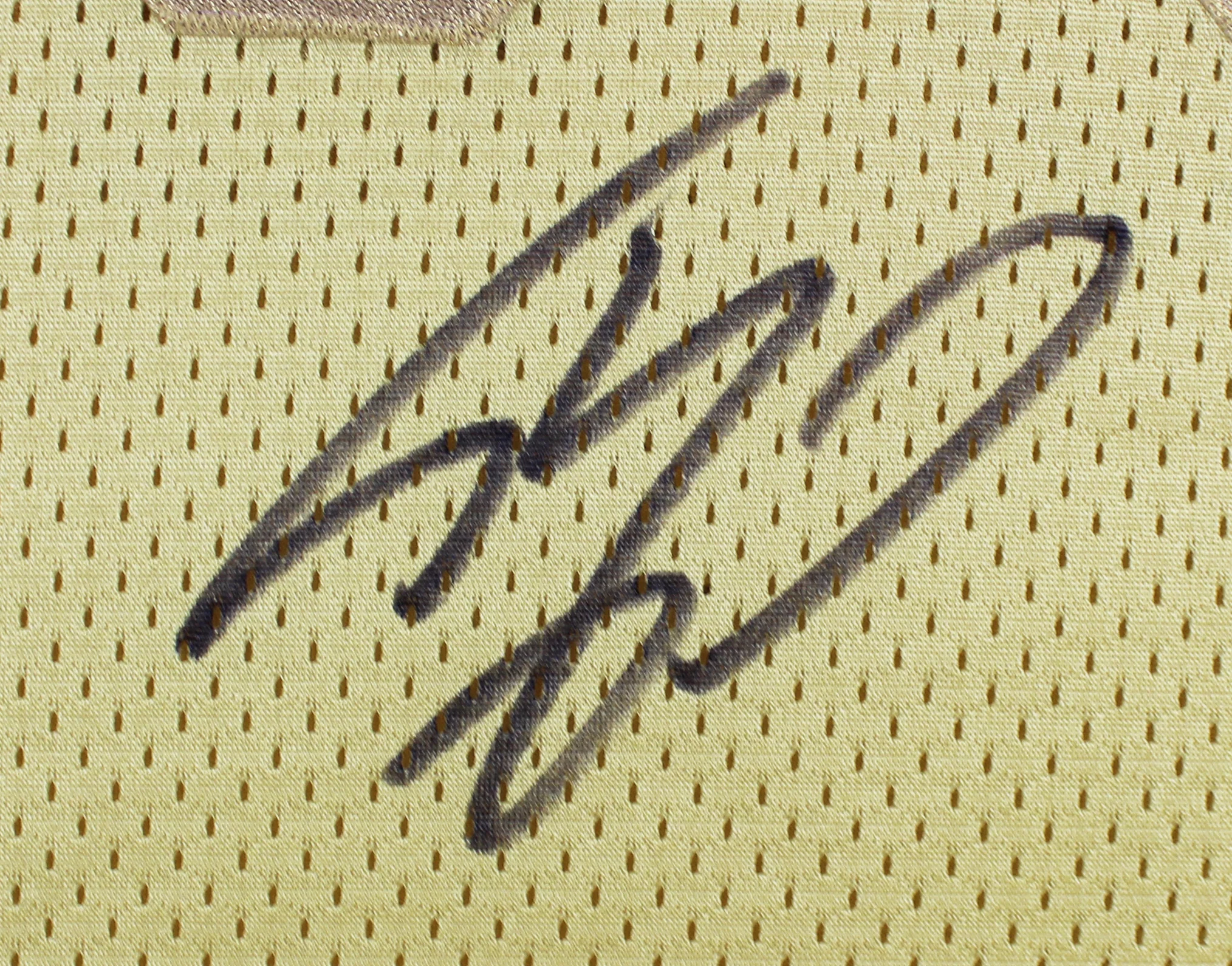 Lakers Shaquille O'Neal Authentic Signed Gold 96-97 M&N HWC Swingman Jersey BAS - Image 3