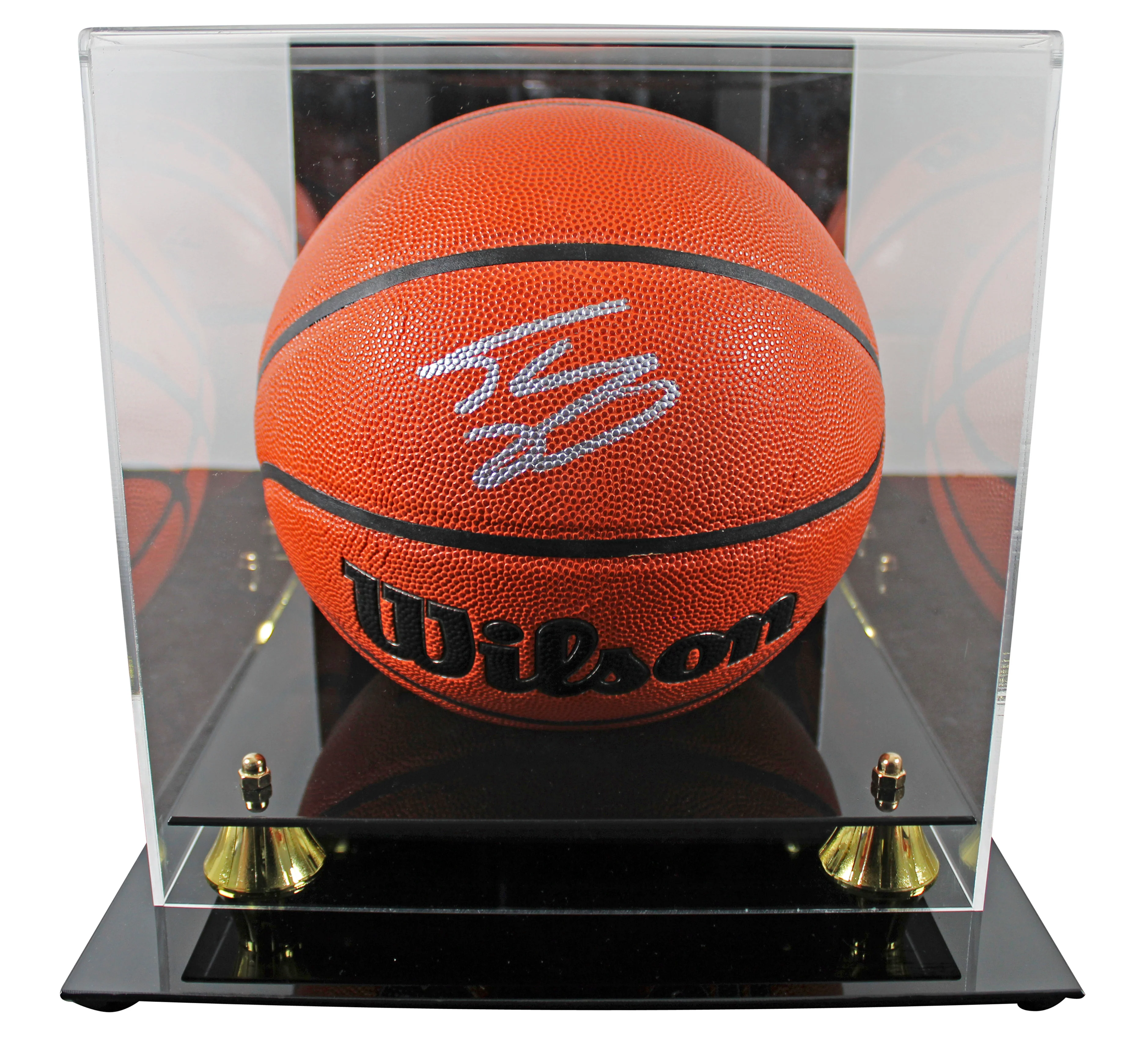 Lakers Shaquille O'Neal Authentic Signed Orange WIlson Basketball w/ case BAS W - Image 2