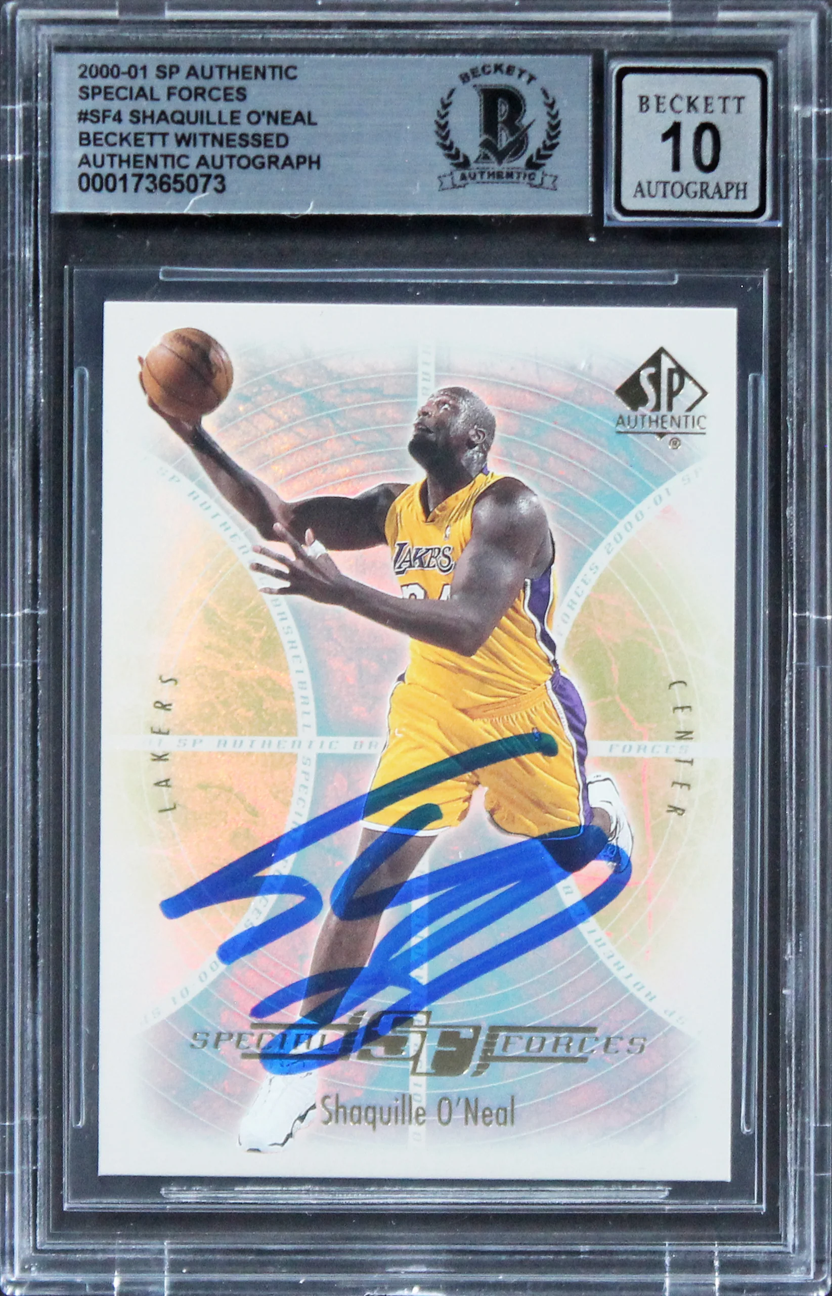 Lakers Shaquille O'Neal Signed 2000 ASF #SF4 Card Auto Graded GM 10! BAS Slabbed - Image 2