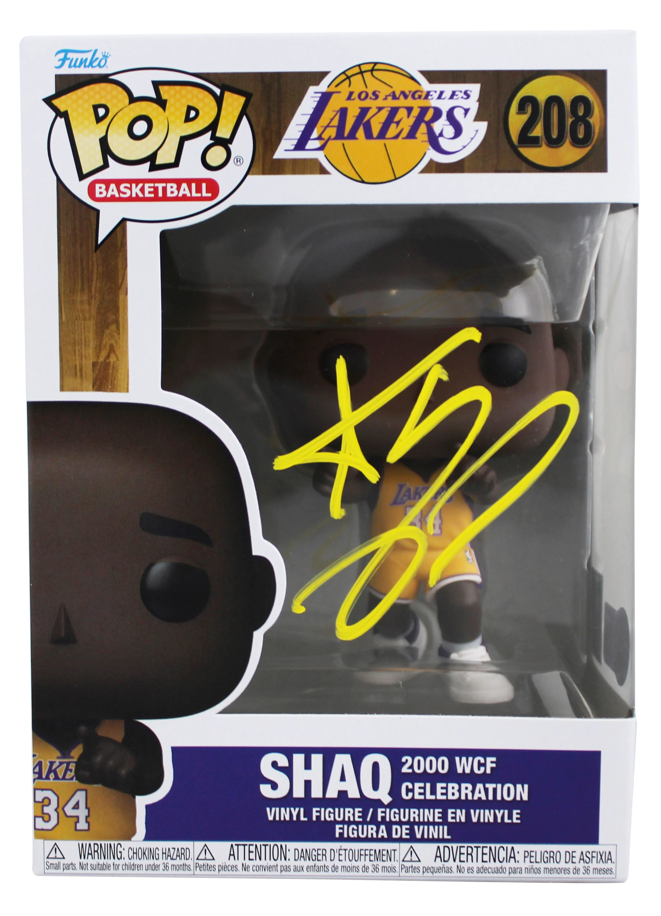Lakers Shaquille O'Neal Signed #208 Funko Pop Vinyl Figure BAS Witness #3W386155 - Image 2