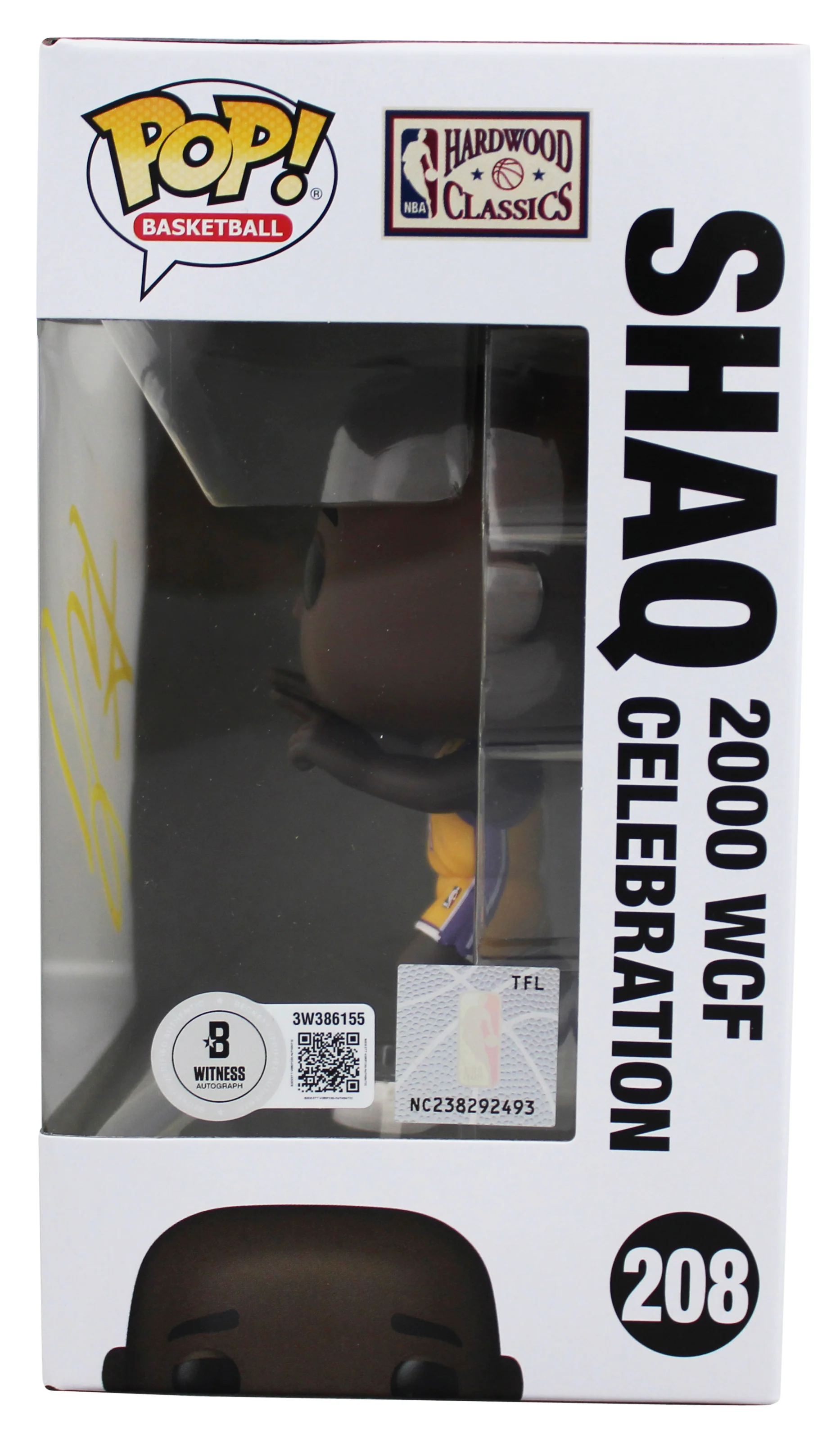 Lakers Shaquille O'Neal Signed #208 Funko Pop Vinyl Figure BAS Witness #3W386155 - Image 4
