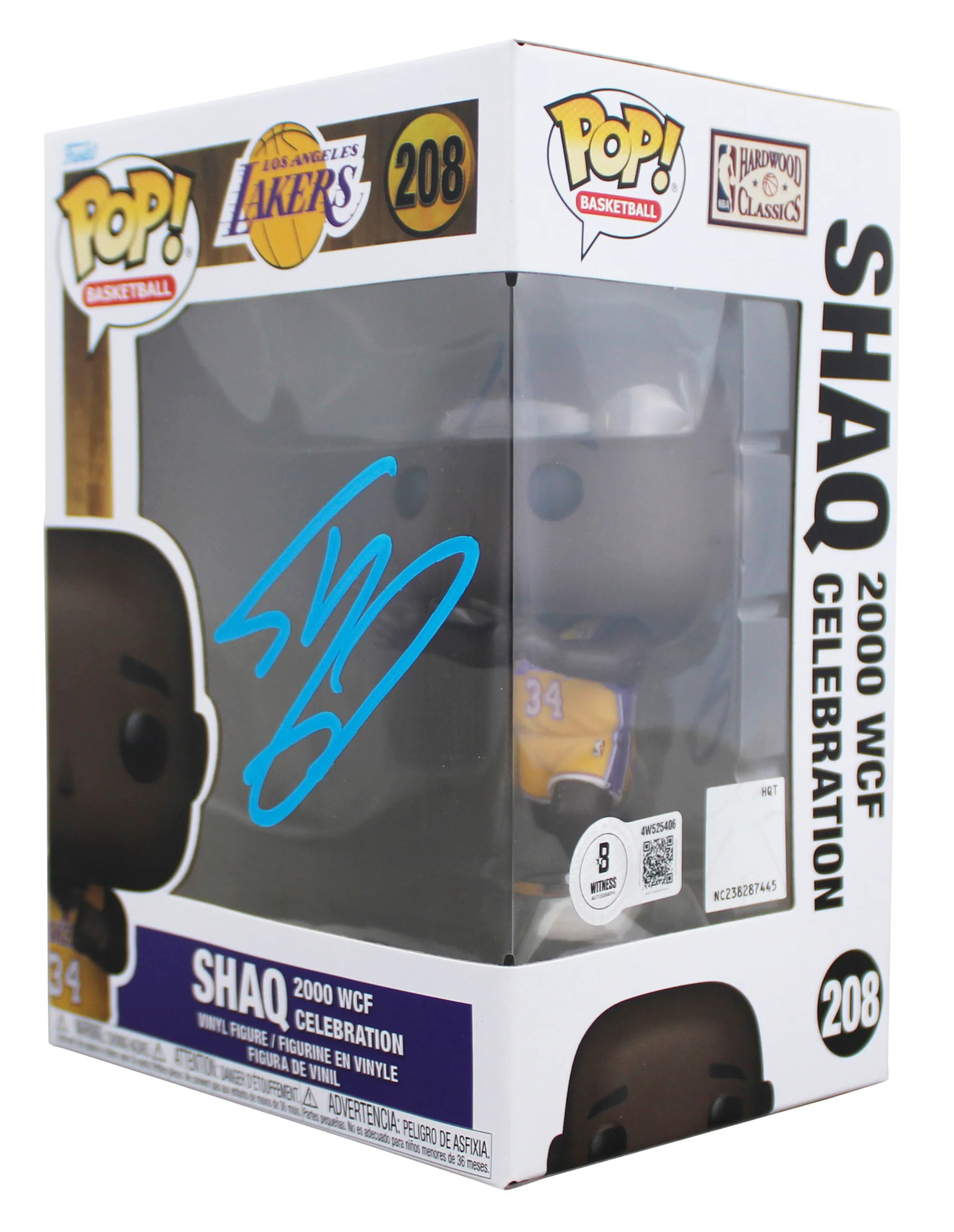 Lakers Shaquille O'Neal Signed #208 Funko Pop Vinyl Figure BAS Witness #4W525406 - Image 3