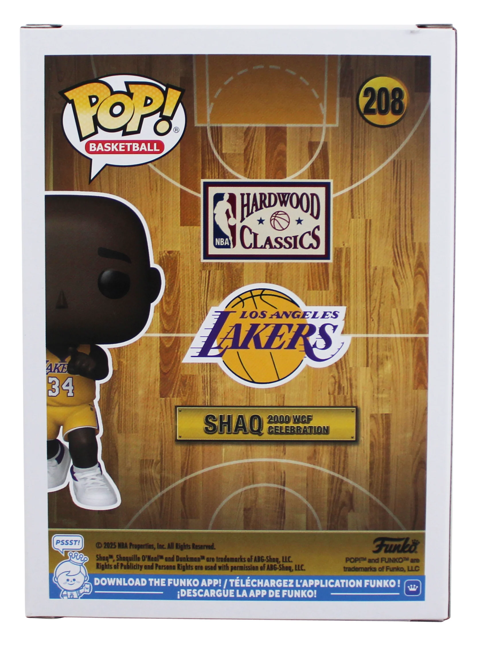 Lakers Shaquille O'Neal Signed #208 Funko Pop Vinyl Figure BAS Witness #4W525406 - Image 5