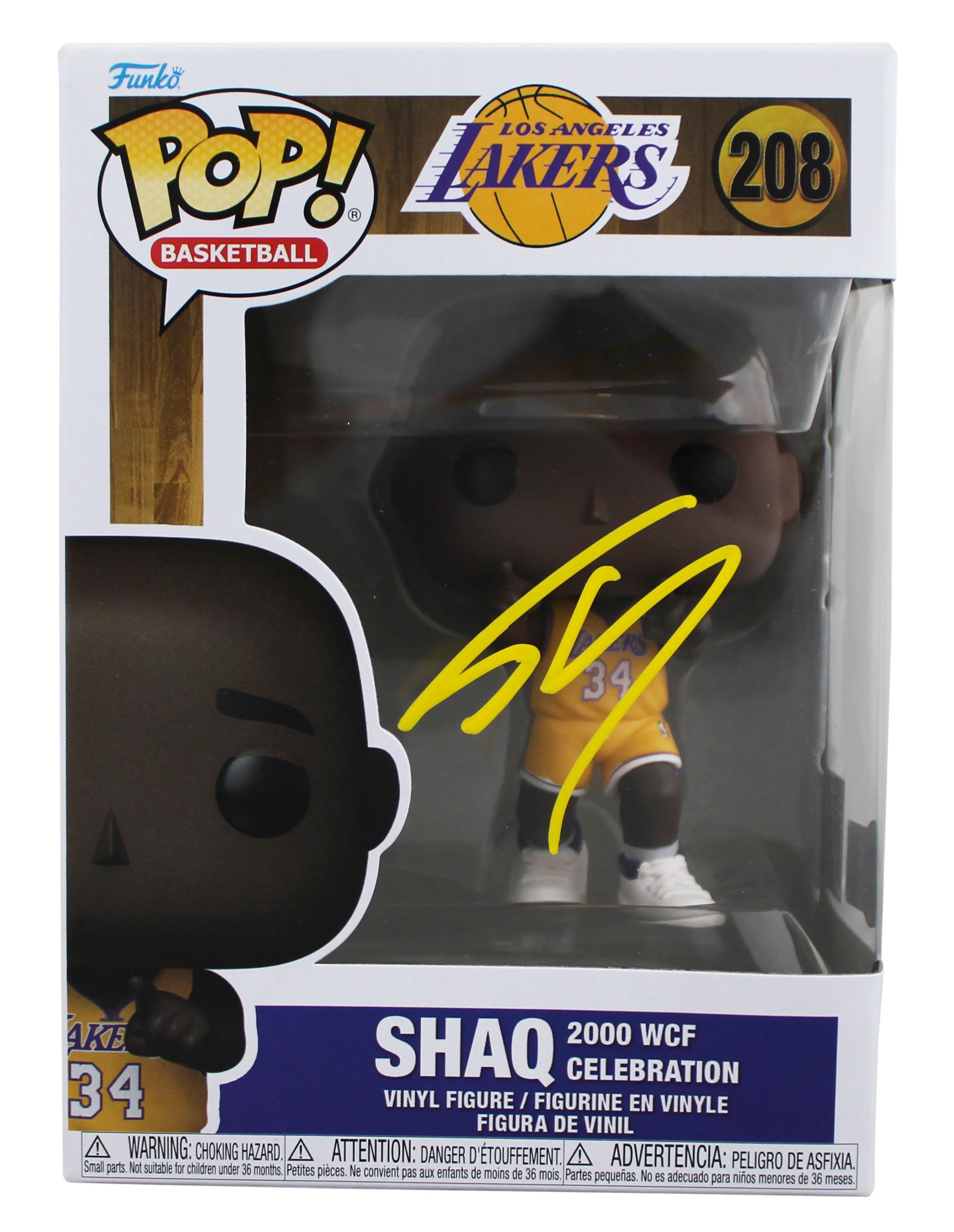 Lakers Shaquille O'Neal Signed #208 Funko Pop Vinyl Figure BAS Witnessed 2 - Image 2