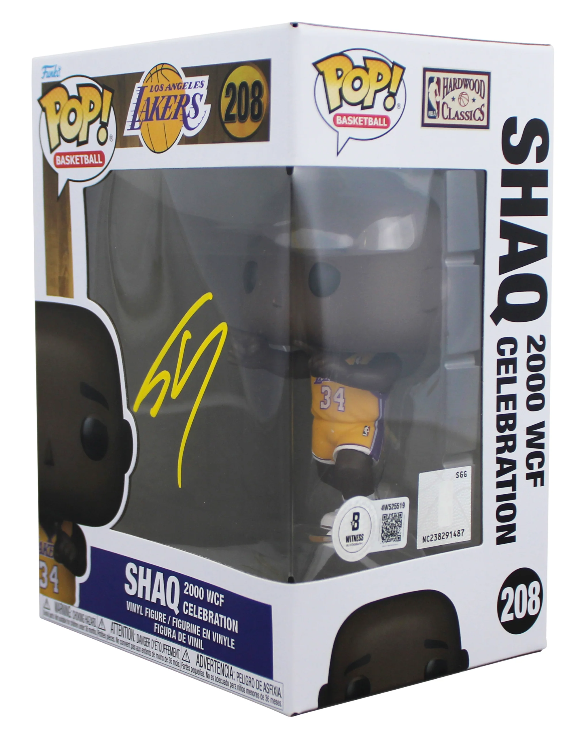 Lakers Shaquille O'Neal Signed #208 Funko Pop Vinyl Figure BAS Witnessed 2 - Image 3