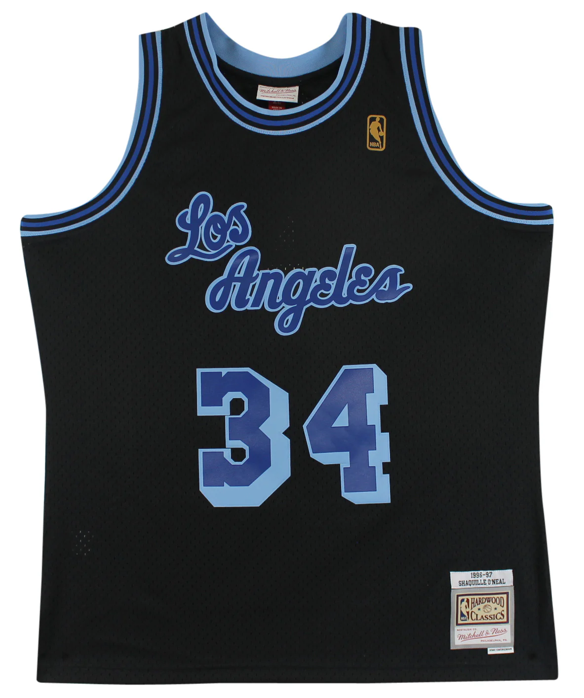 Lakers Shaquille O'Neal Signed Black TB M&N HWC Swingman Jersey BAS Witnessed - Image 4
