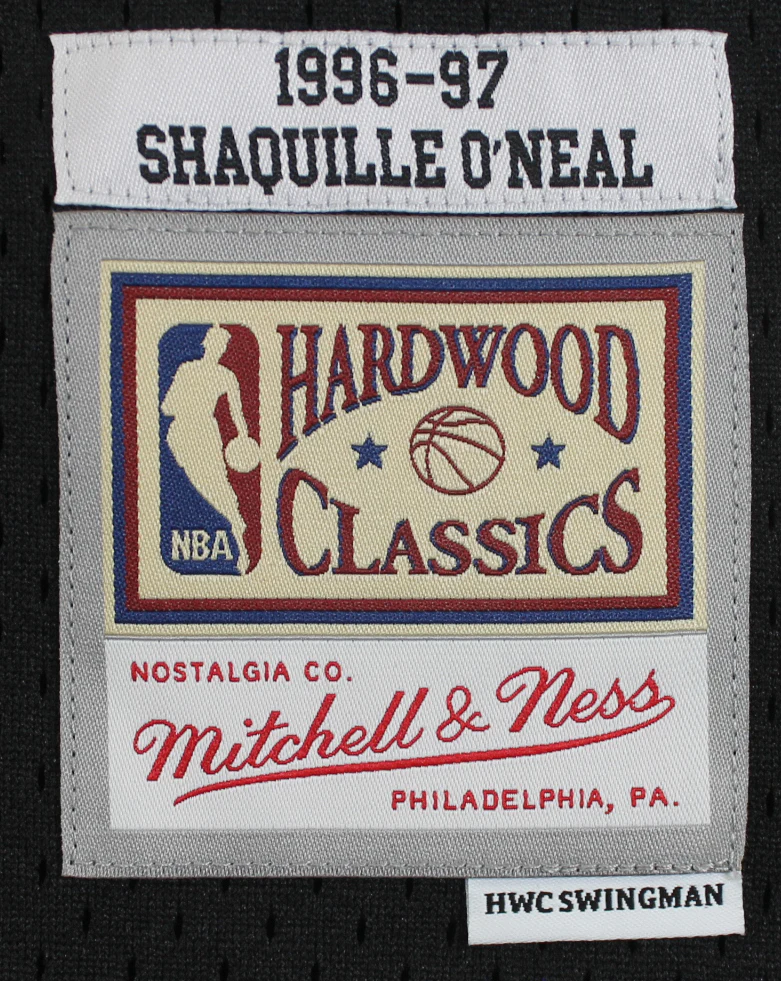 Lakers Shaquille O'Neal Signed Black TB M&N HWC Swingman Jersey BAS Witnessed - Image 5