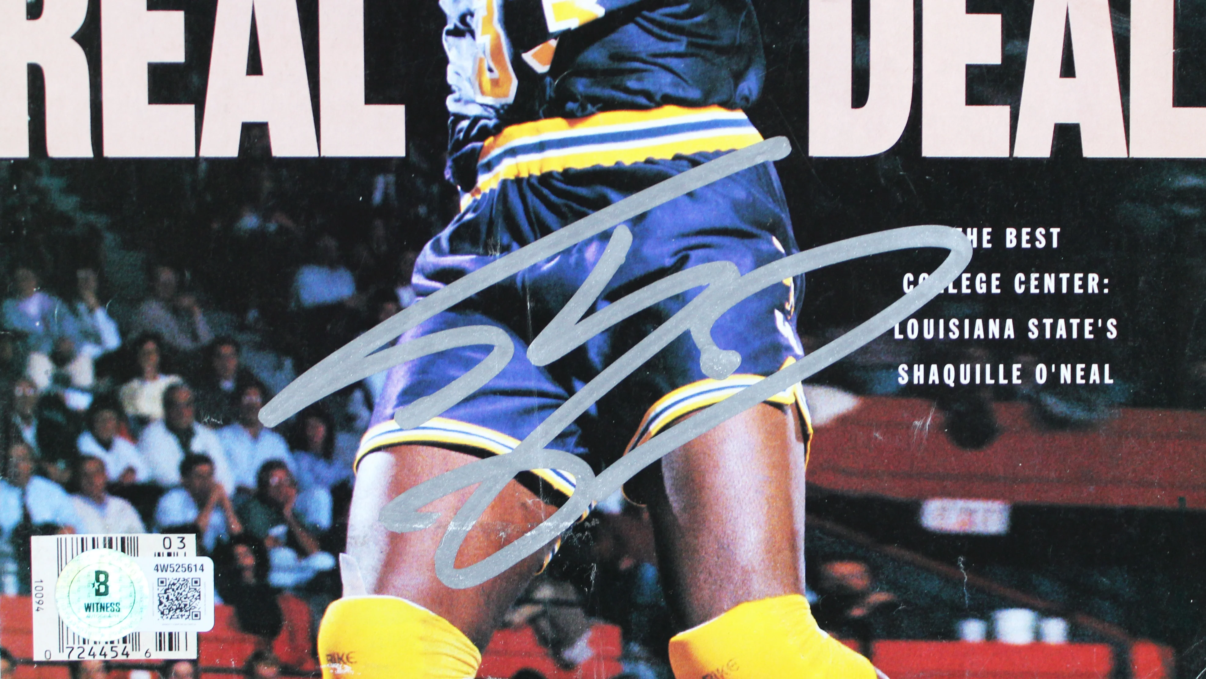 Lakers Shaquille O'Neal Signed January 1991 Sports Illustrated Magazine BAS Wit - Image 3
