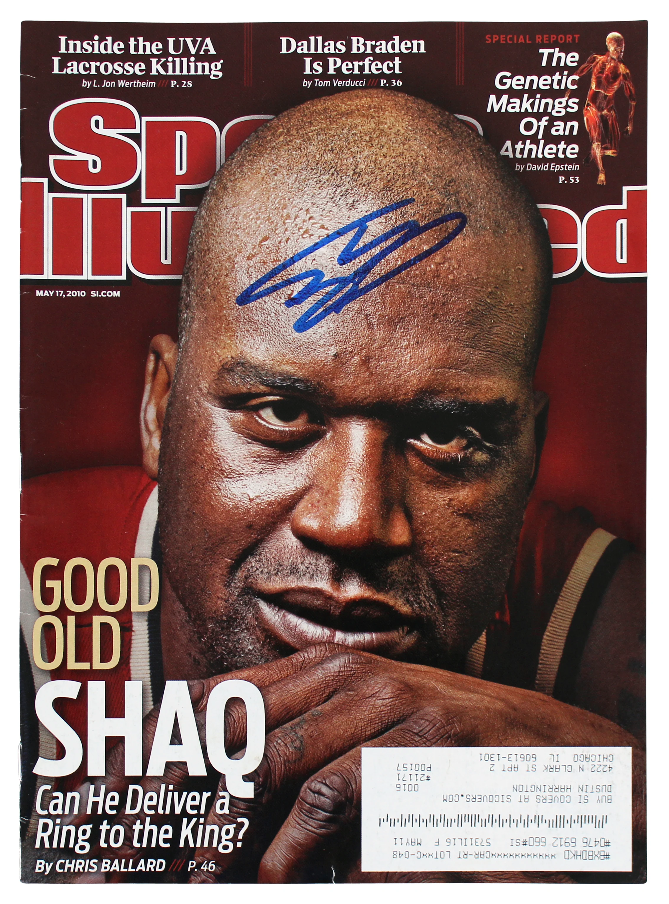 Lakers Shaquille O'Neal Signed May 2010 SI Magazine BAS Witnessed #WX21557 - Image 2