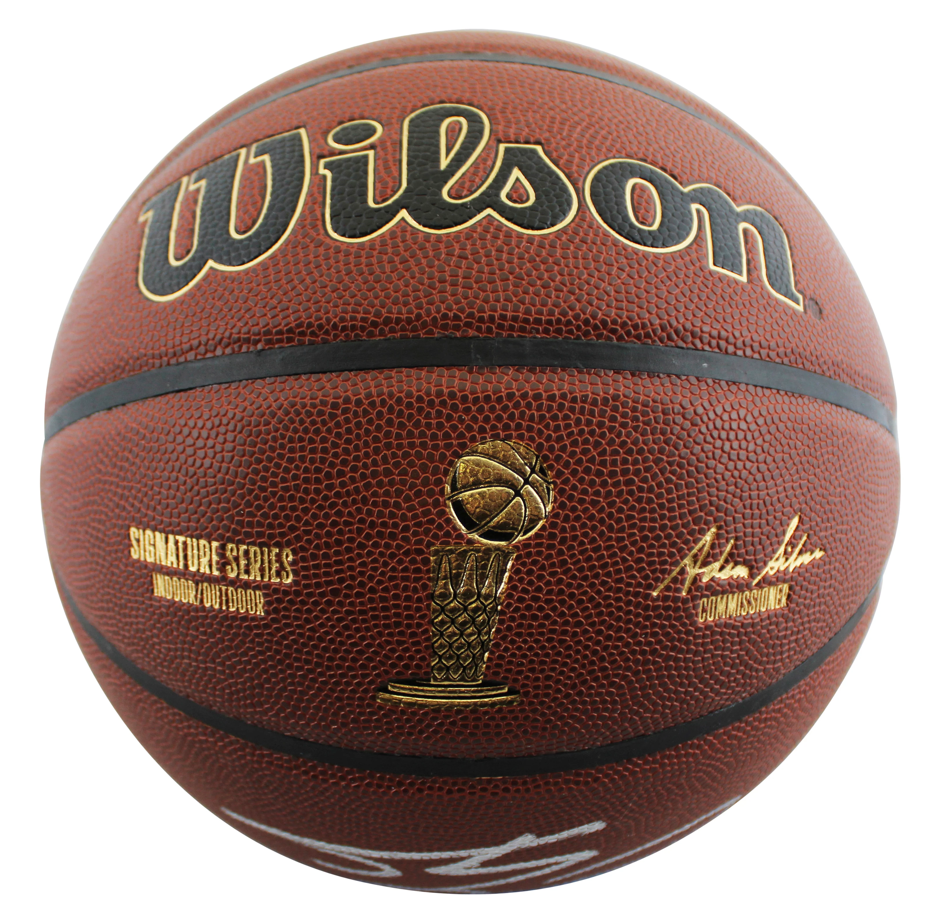 Lakers Shaquille O'Neal Signed Wilson Trophy Series Basketball BAS Witnessed - Image 4