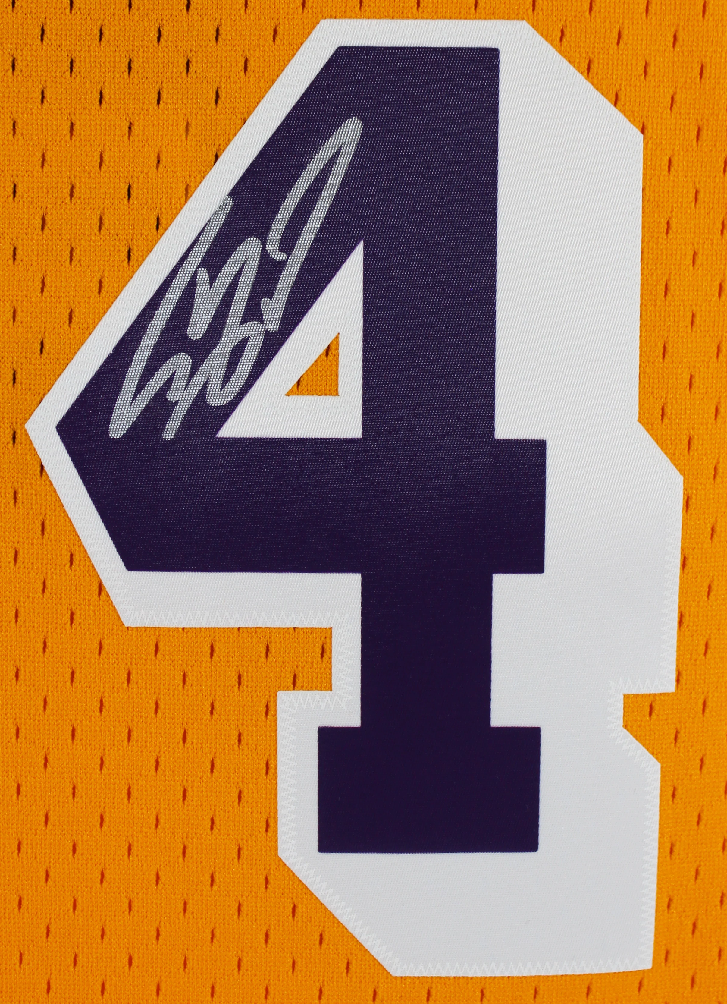 Lakers Shaquille O'Neal Signed Yellow M&N 96-97 HWC Swingman Framed Jersey BAS W - Image 3