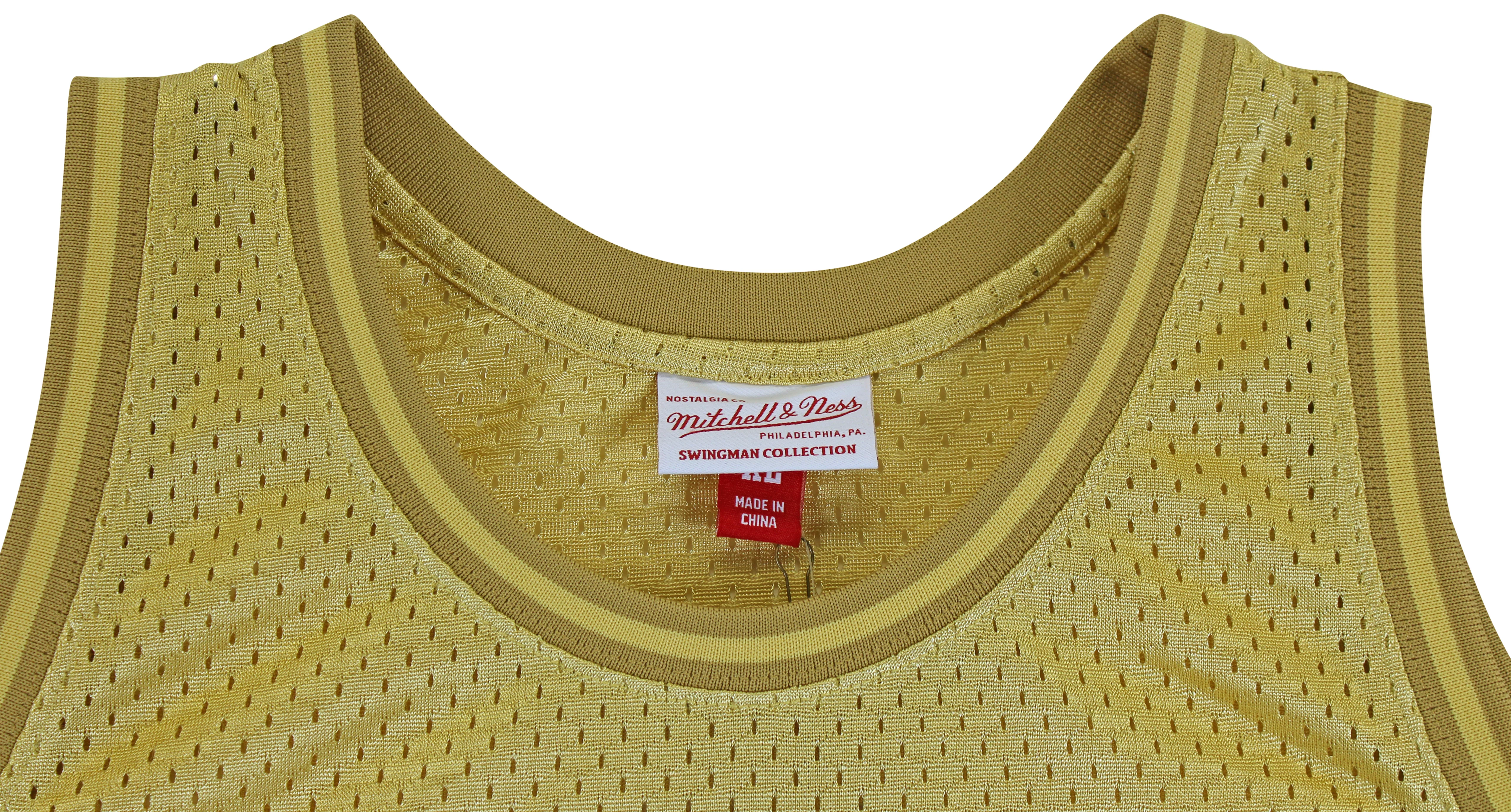 Larry Bird Authentic Signed 1985 Gold M&N HWC Swingman Jersey BAS Witnessed - Image 5