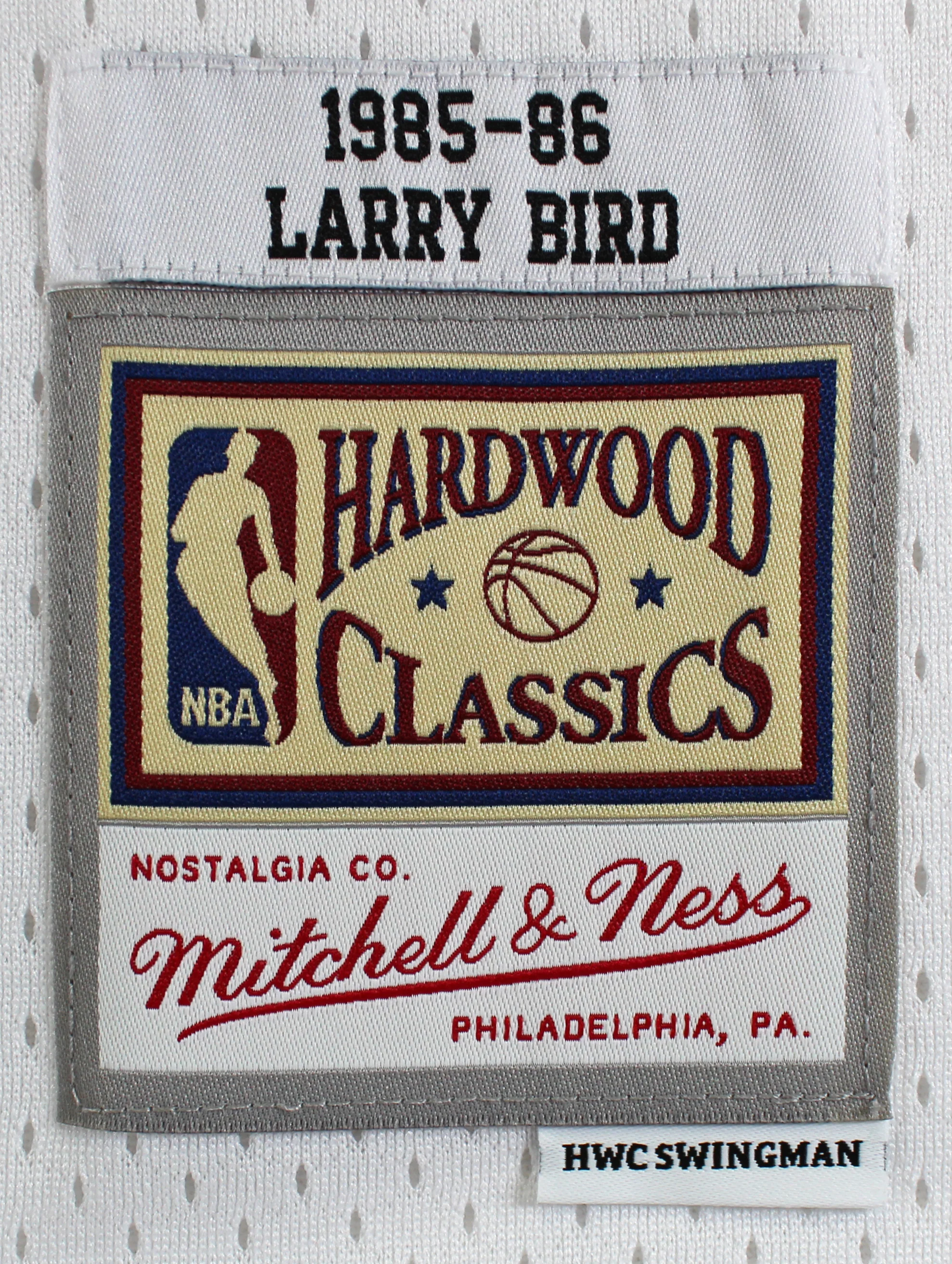 Larry Bird Authentic Signed 1985 White M&N HWC Swingman Jersey BAS Witnessed - Image 5