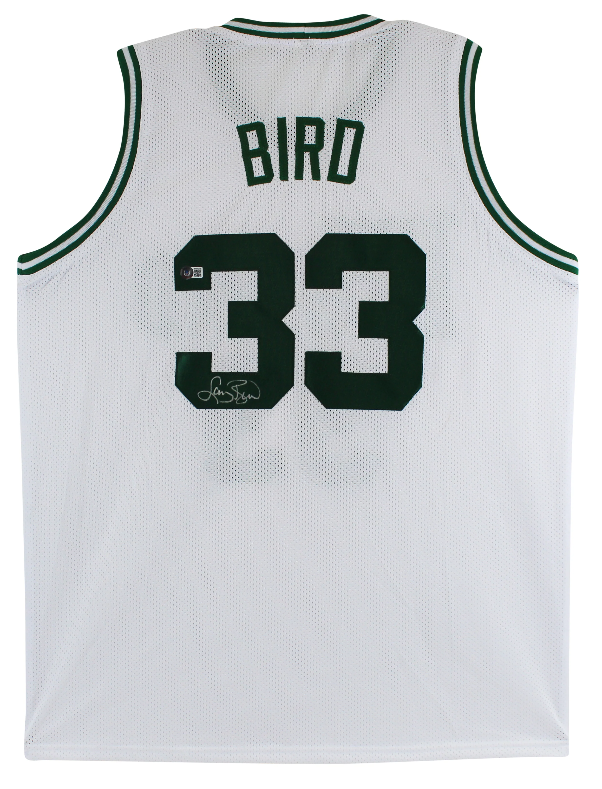 Larry Bird Authentic Signed White Pro Style Jersey Autographed BAS - Image 2