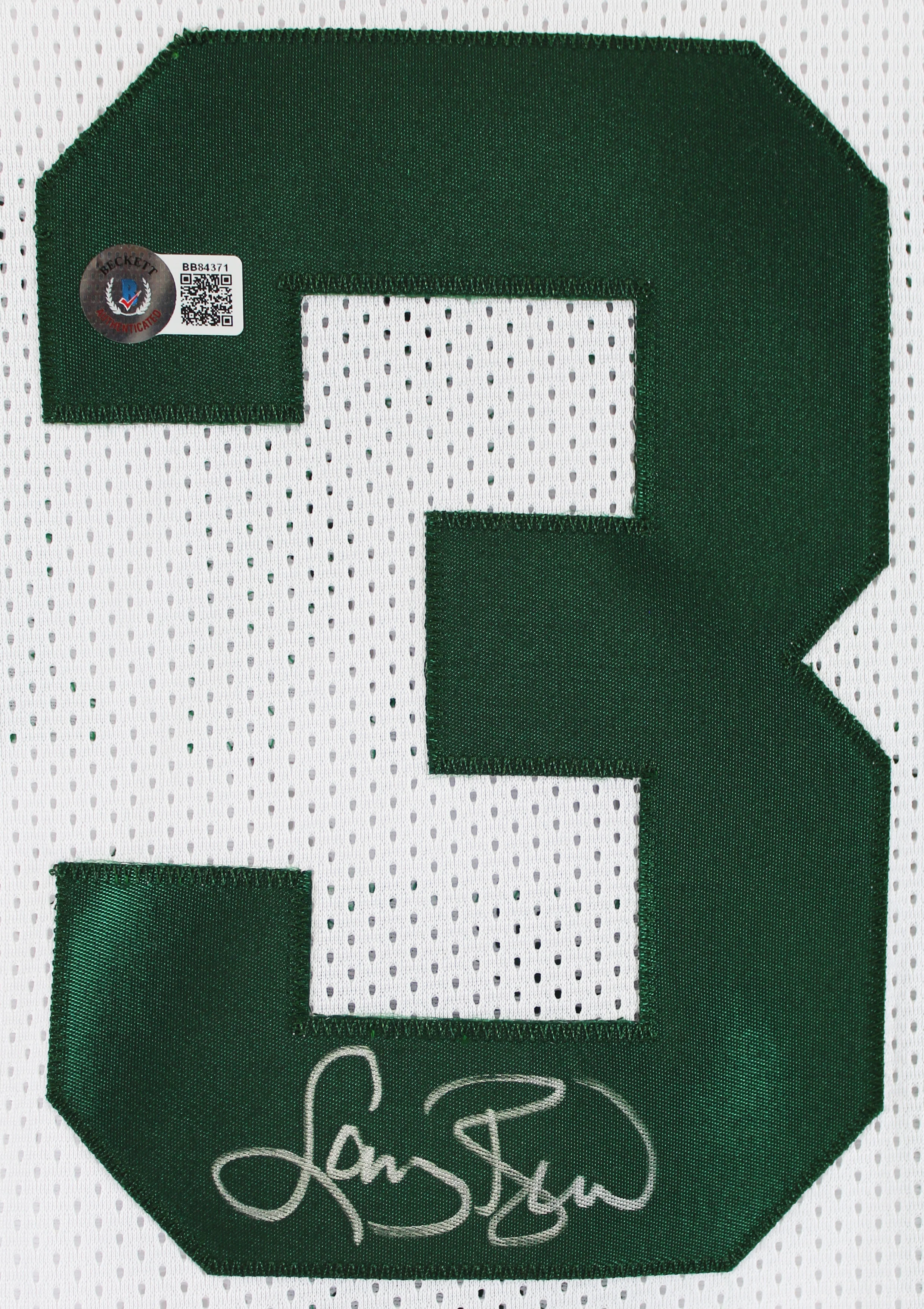 Larry Bird Authentic Signed White Pro Style Jersey Autographed BAS - Image 3