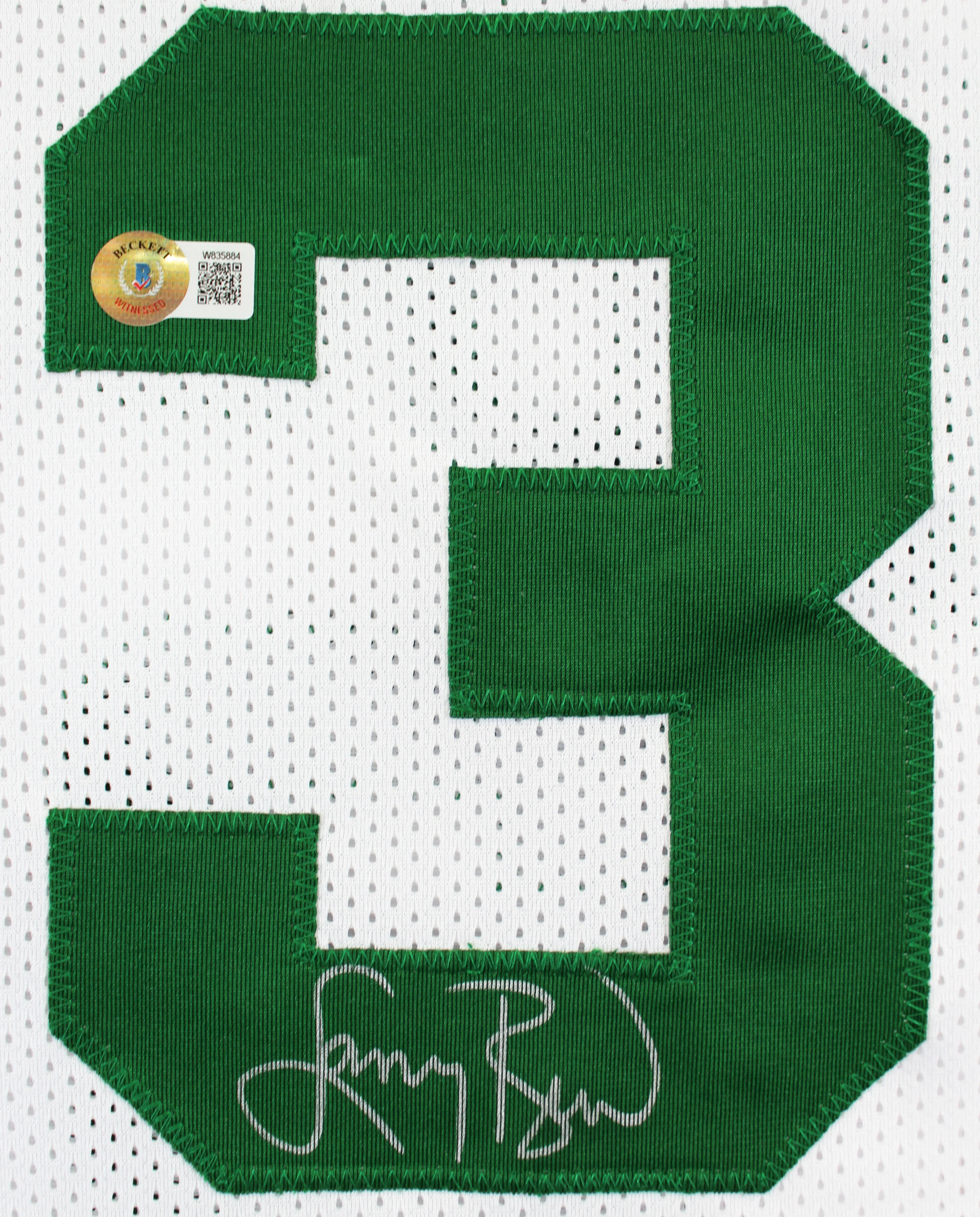 Larry Bird Authentic Signed White Pro Style Jersey Autographed BAS Witnessed 1 - Image 3