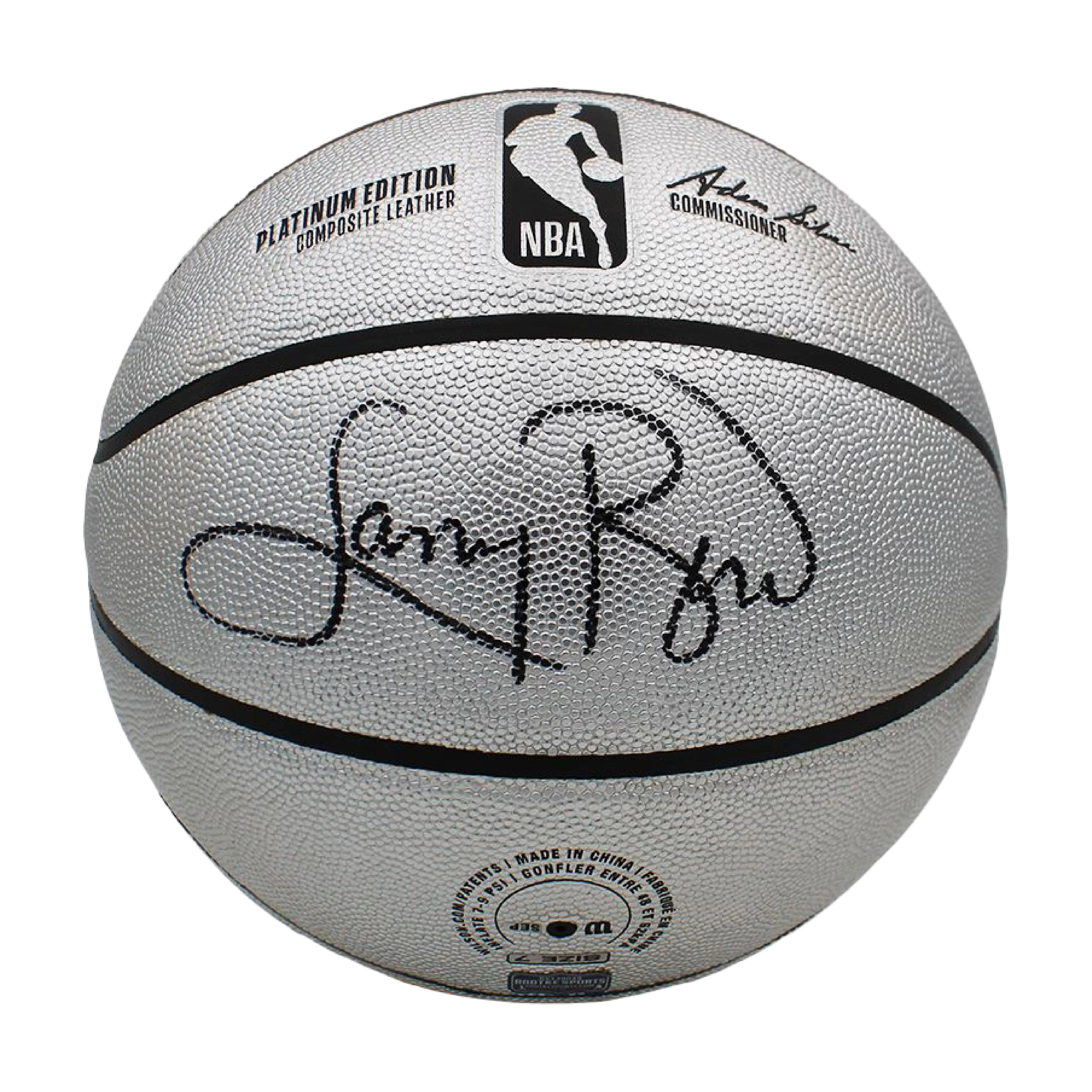 Larry Bird Autographed Wilson Platinum Basketball - JSA