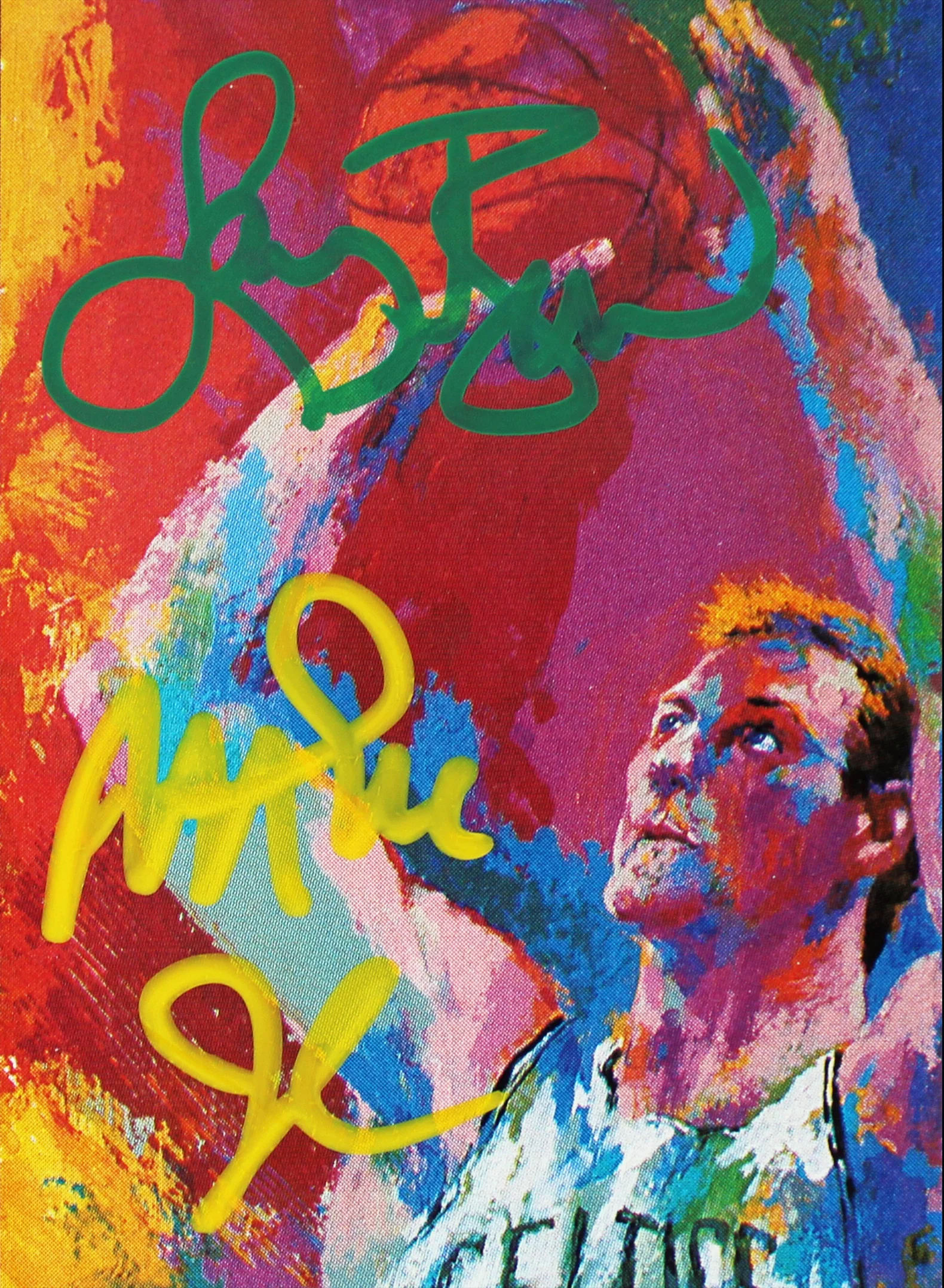 Larry Bird & Magic Johnson Signed Larry Bird Night Uncut Ticket BAS #AD04595 - Image 3