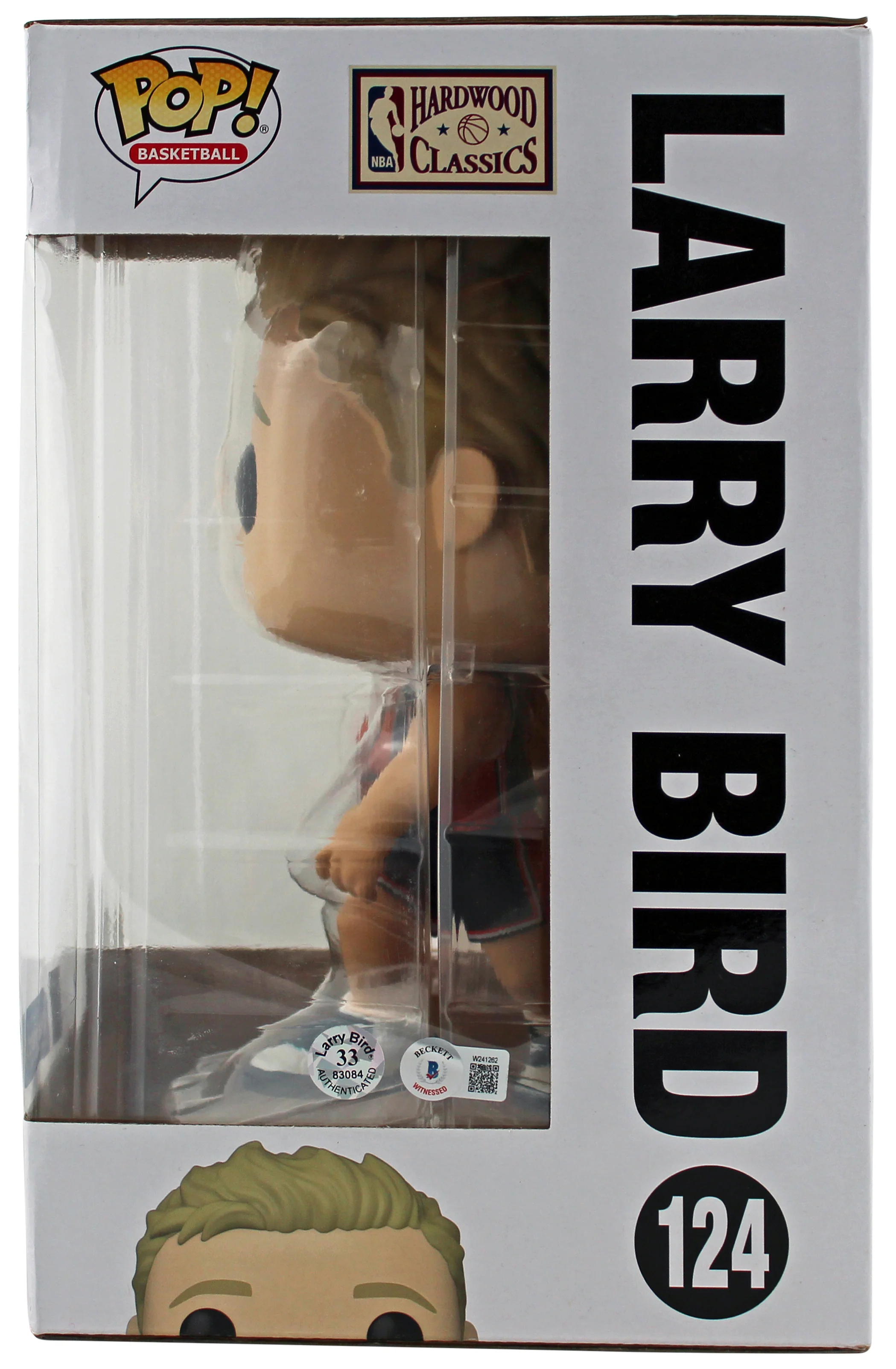 Larry Bird Signed 10 Inch USA Basketball #124 Funko Pop Vinyl Figure BAS Witness - Image 4