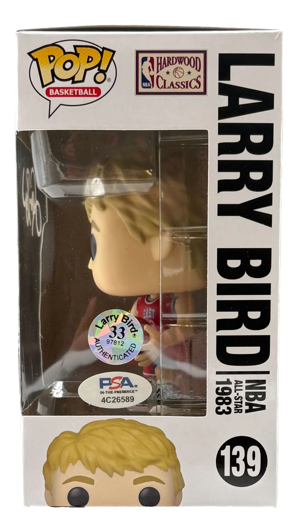 Larry Bird Signed Boston Celtics All-Star Funko Pop #139 Bird+PSA/DNA - Image 2