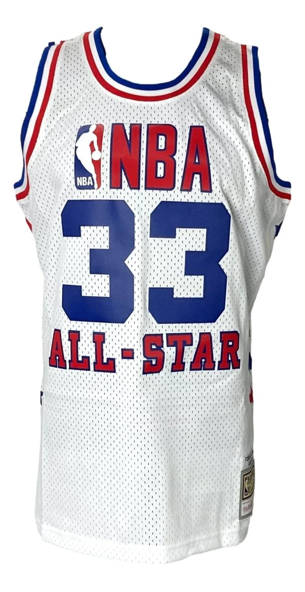 Larry Bird Signed Celtics All Star M&N Hardwood Classics Swingman Jersey PSA ITP - Image 3