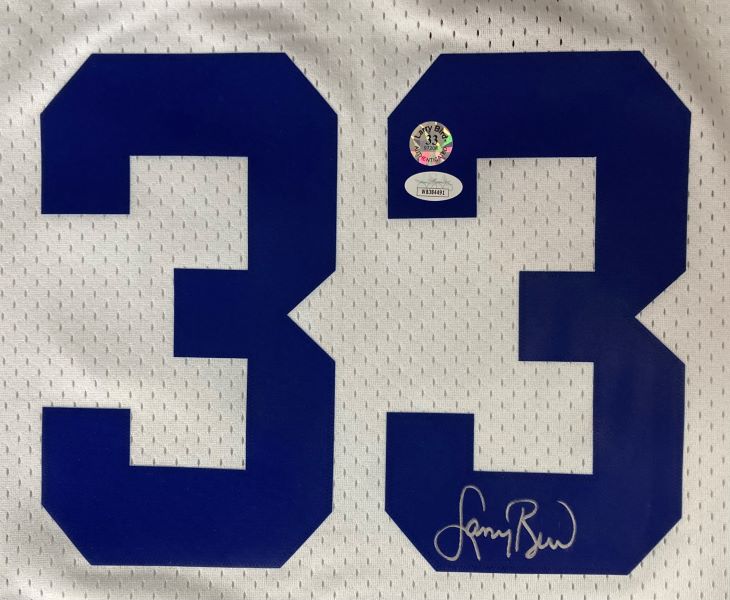Larry Bird Signed Celtics All Star M&N Hardwood Classics Swingman Jersey JSA - Image 2