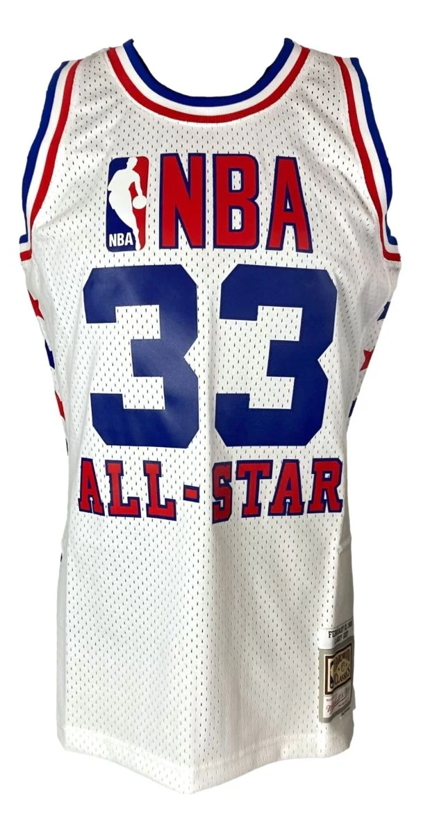 Larry Bird Signed Celtics All Star M&N Hardwood Classics Swingman Jersey JSA - Image 3