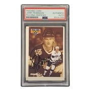 Larry Robinson Signed 1991 Pinnacle #382 Los Angeles Kings Hockey Card PSA/DNA - Image 3
