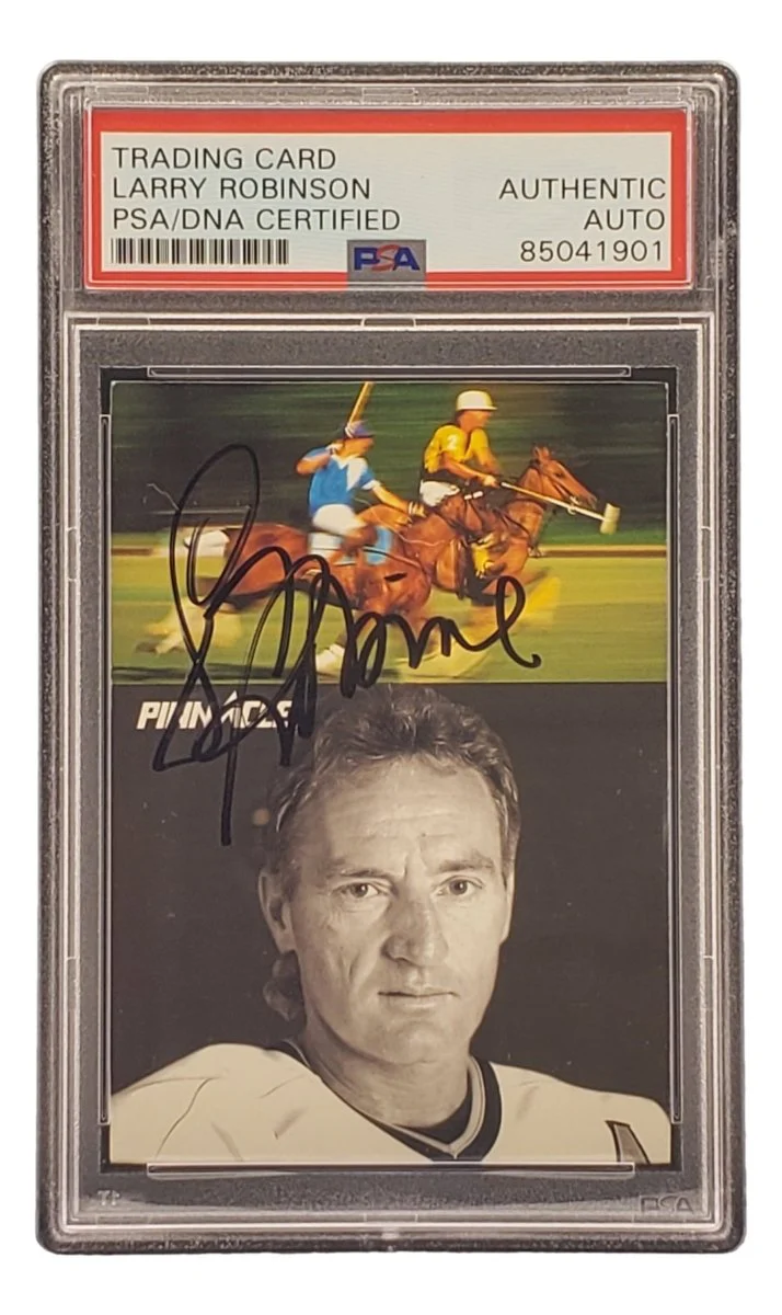 Larry Robinson Signed 1991 Pinnacle #403 Los Angeles Kings Hockey Card PSA/DNA - Image 4