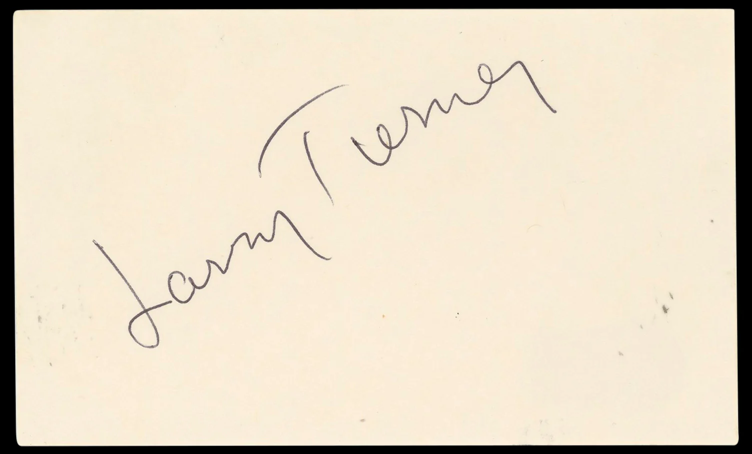 Larry Tierney Born to Kill Authentic Signed 3x5 Index Card BAS #BN33341 - Image 2