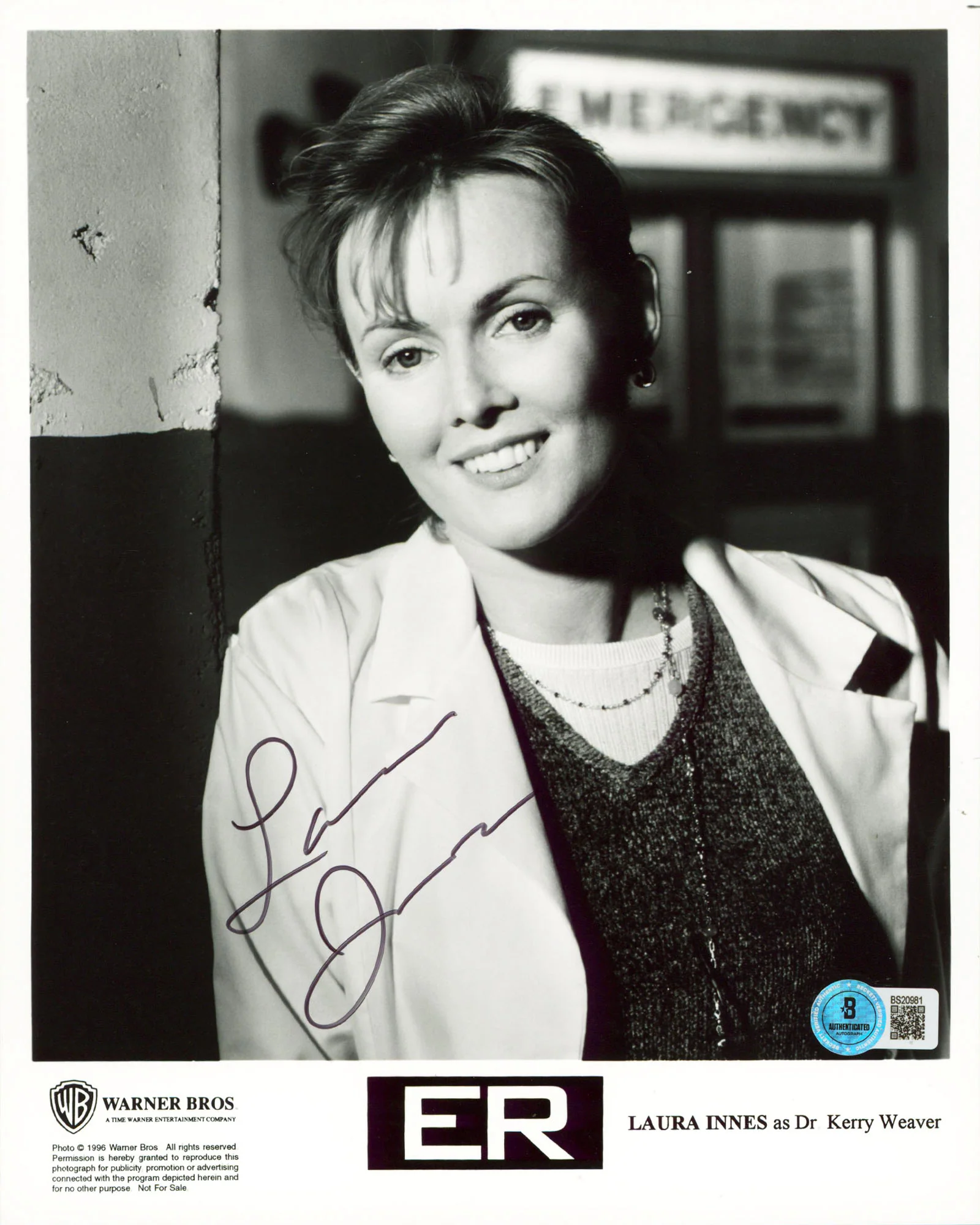 Laura Innes ER Authentic Signed 8x10 Vertical Photo Autographed BAS #BS20981 - Image 2