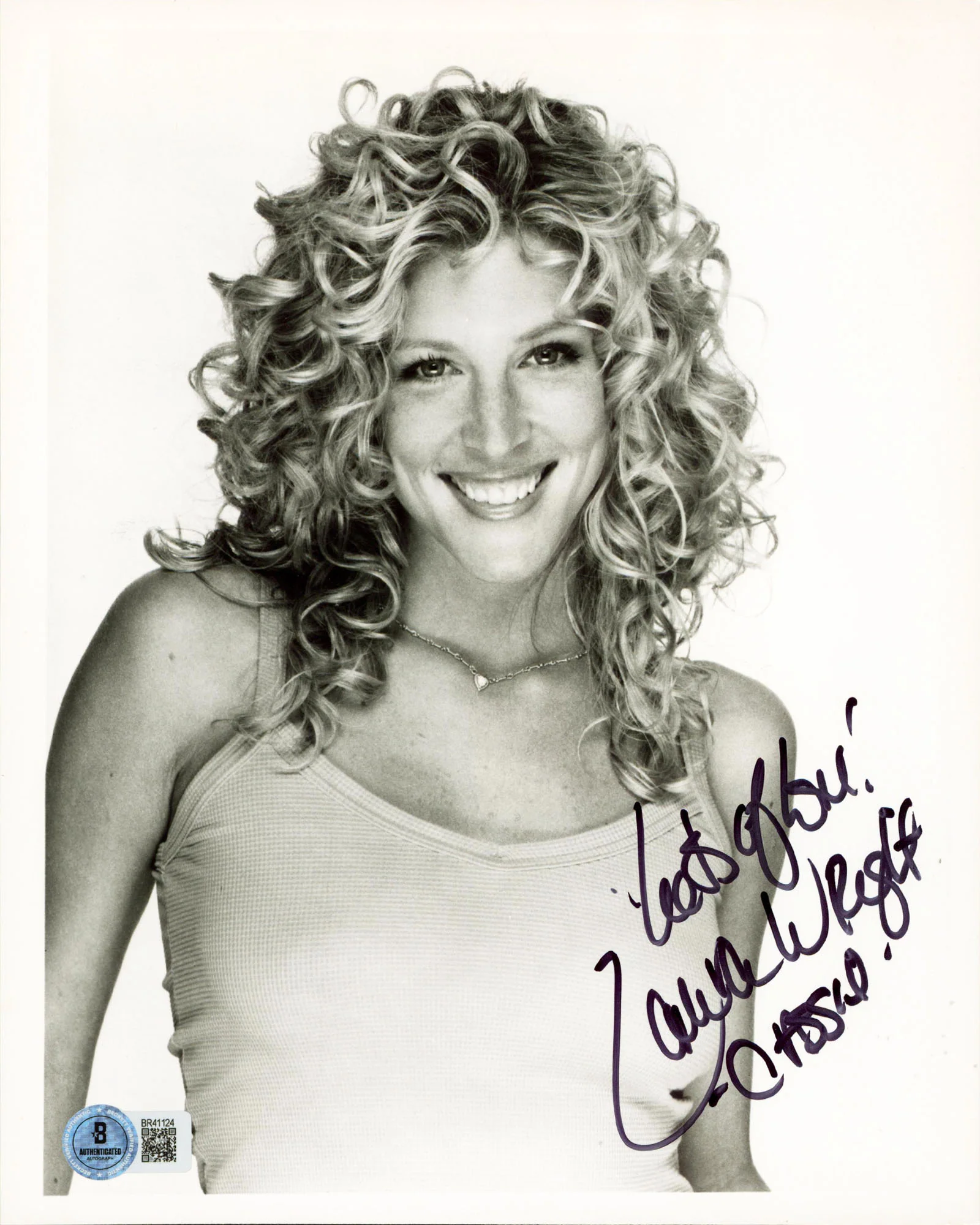 Laura Wright Guiding Light "Lots Of Love, Cassie" Signed 8x10 Photo BAS #BR41124 - Image 2